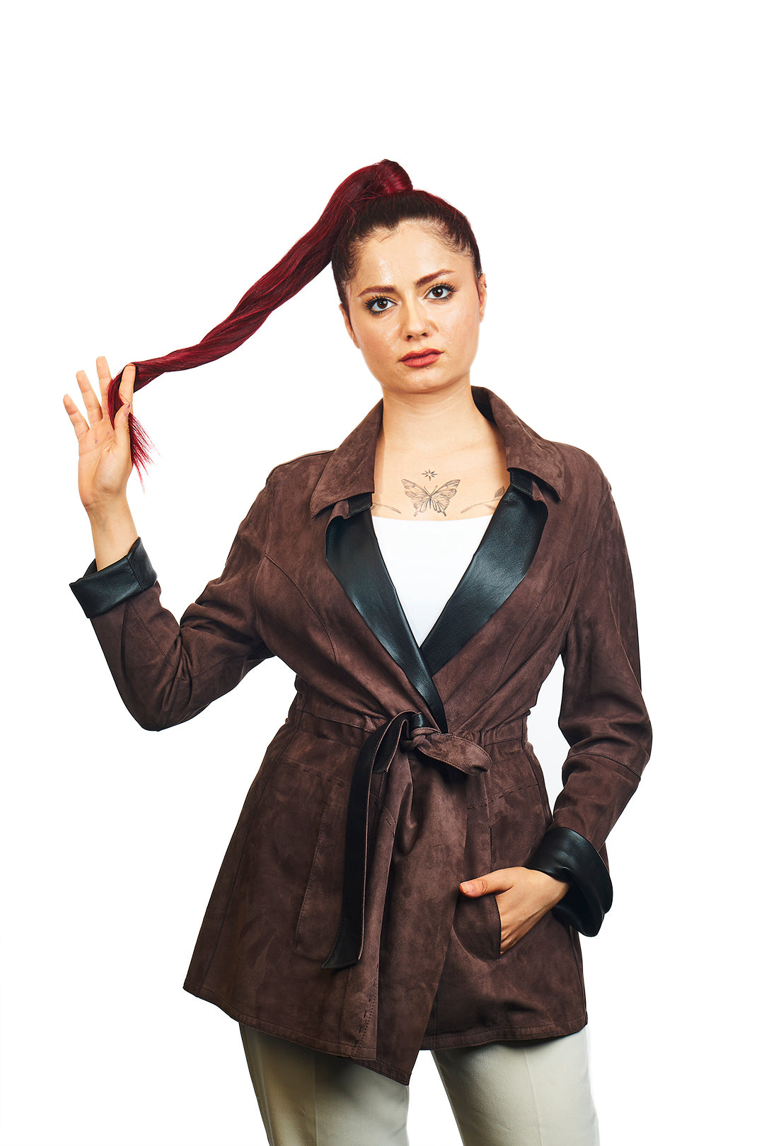 Hydas Reversible Suede Leather Jacket