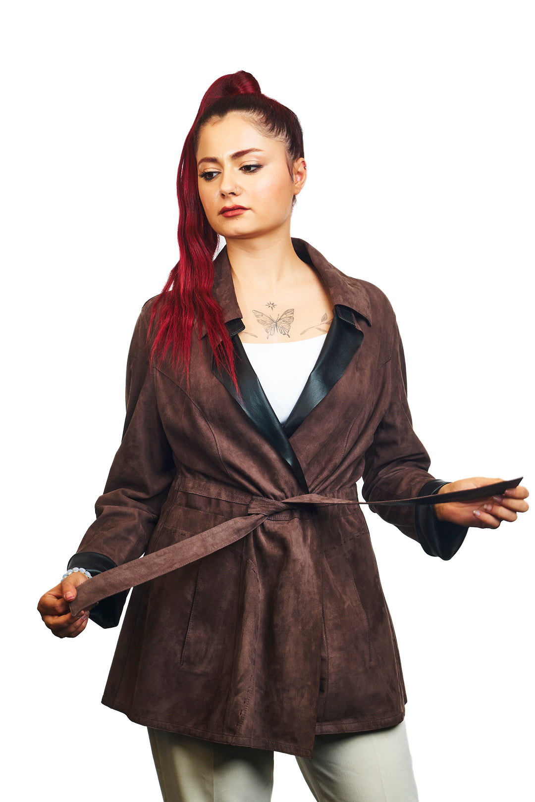 Hydas Reversible Suede Leather Jacket