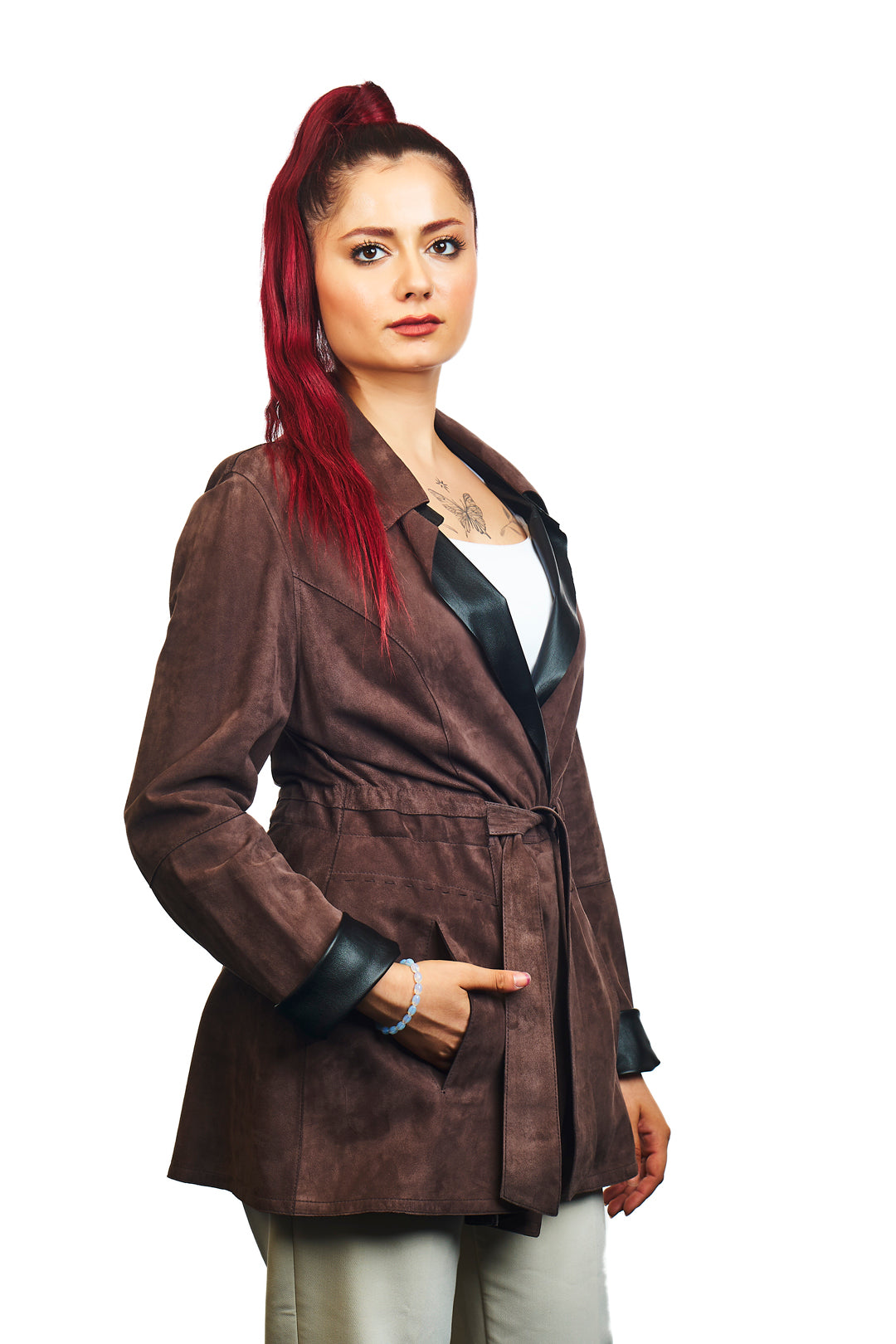 Hydas Reversible Suede Leather Jacket