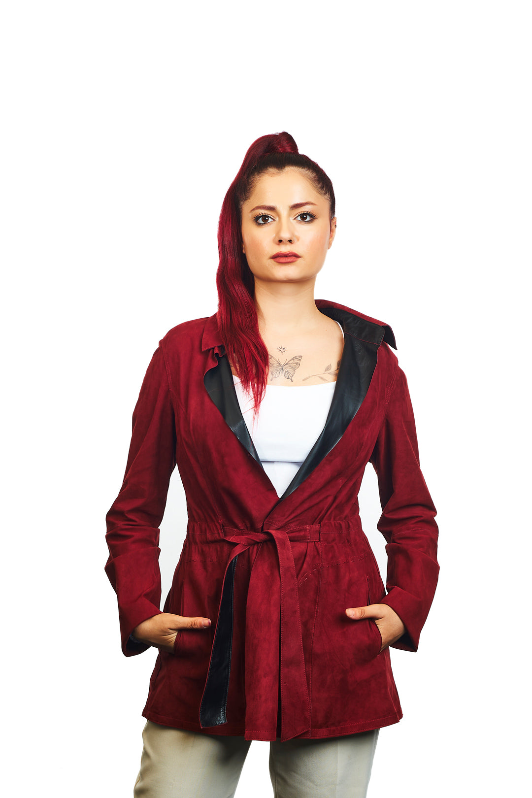 Hydas Reversible Suede Leather Jacket