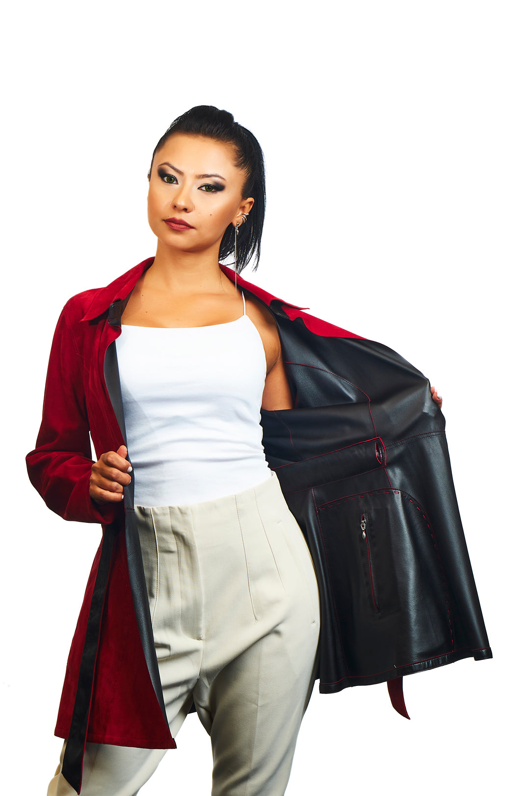 Hydas Reversible Suede Leather Jacket