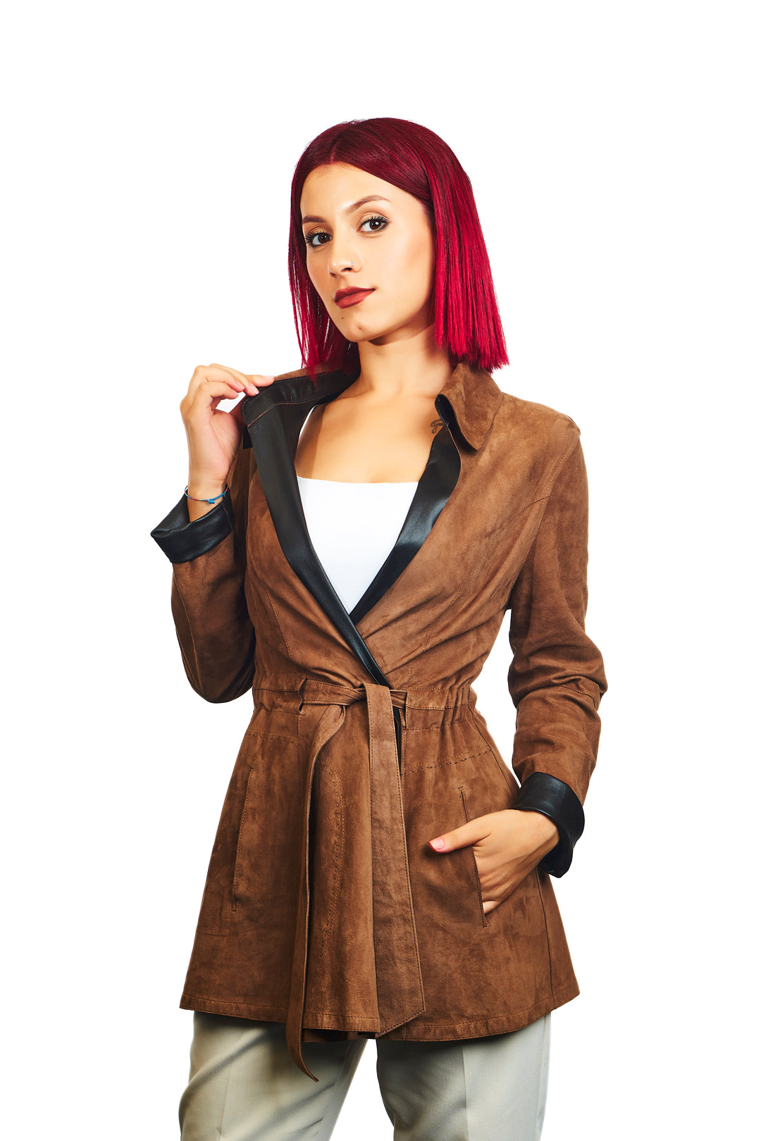Hydas Reversible Suede Leather Jacket