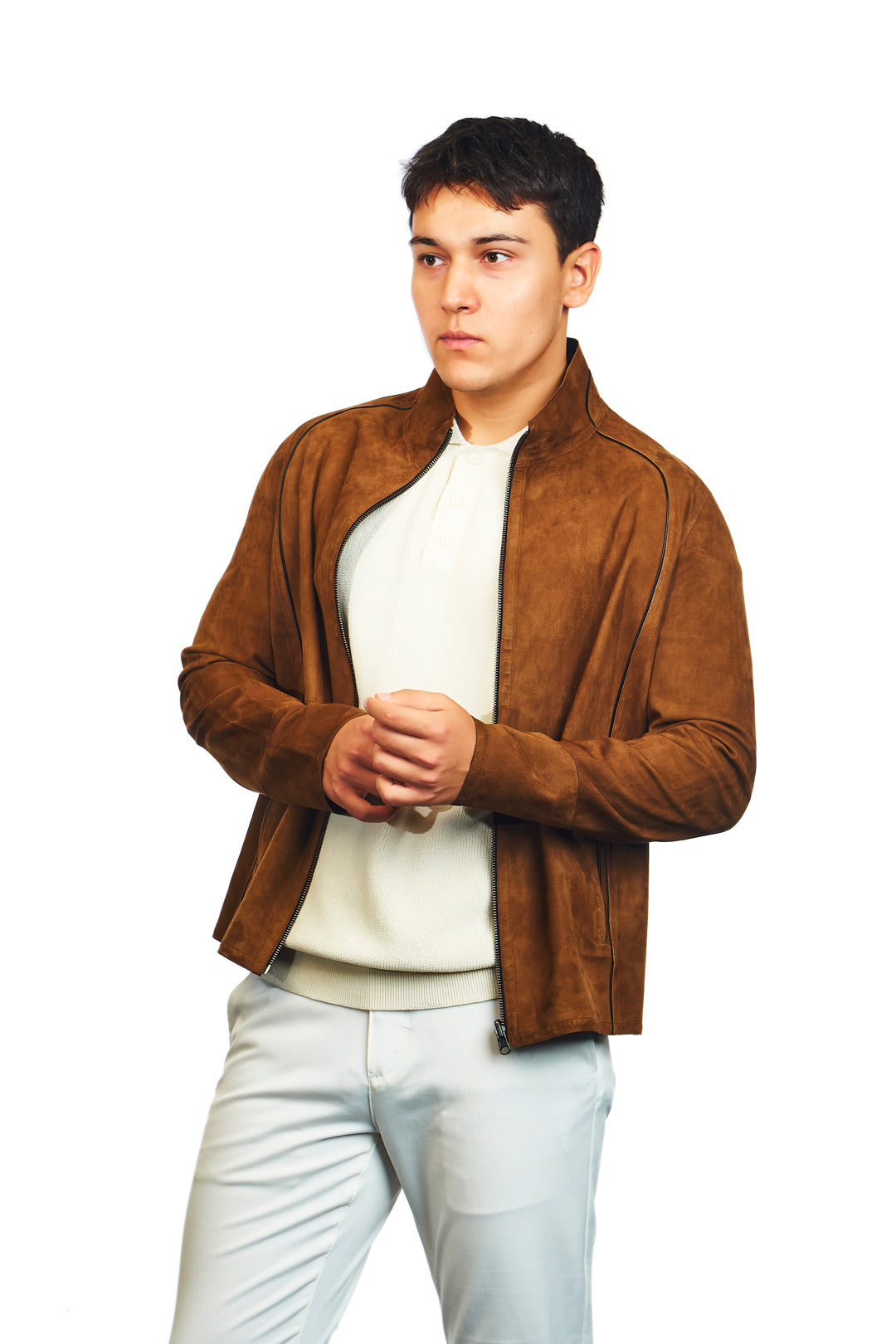 Troya Reversible Suede Leather Jacket