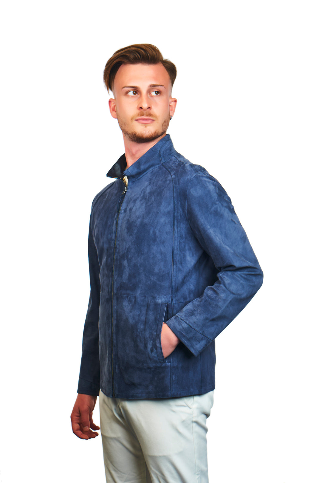 Troya Reversible Suede Leather Jacket