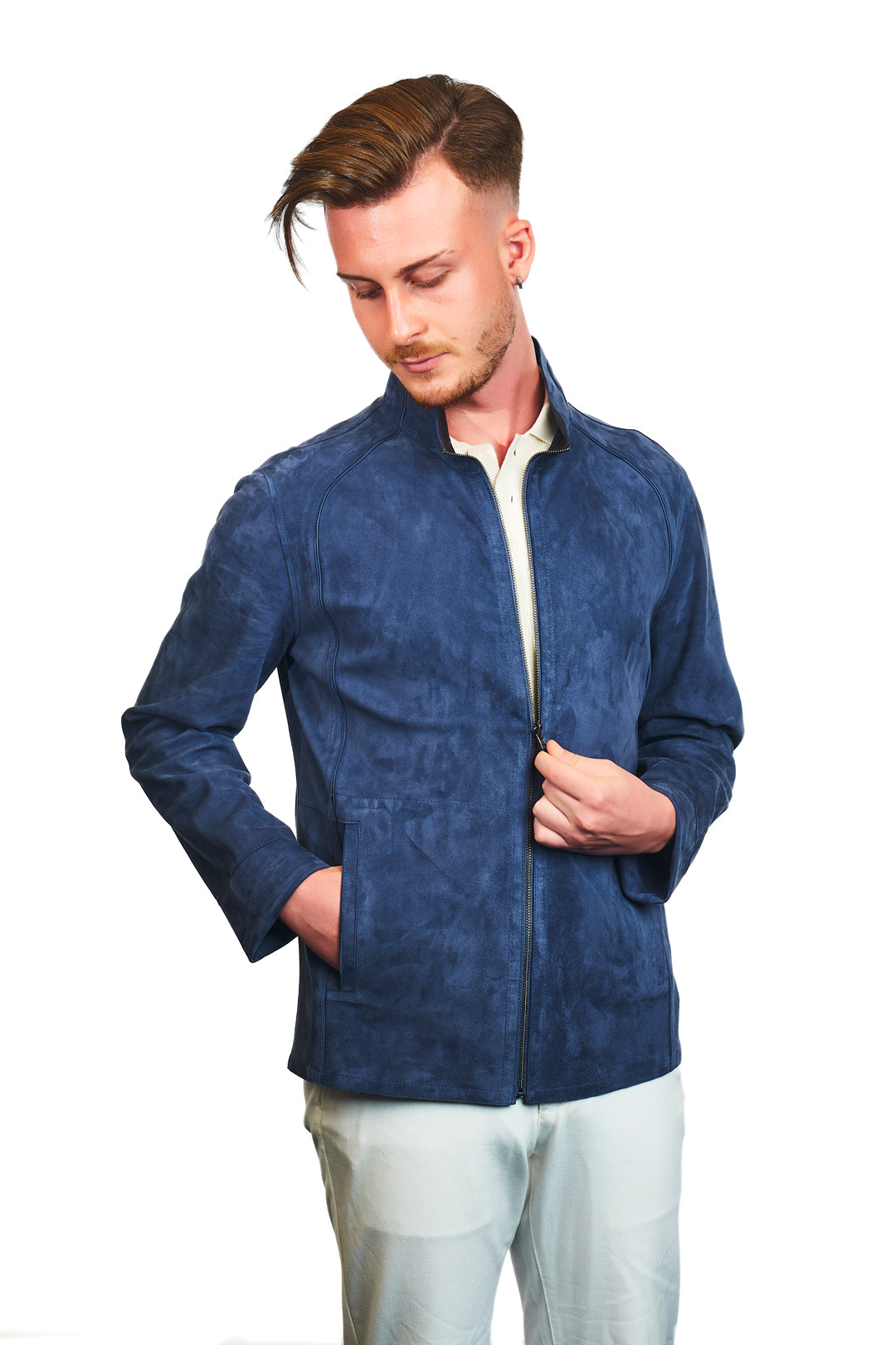 Troya Reversible Suede Leather Jacket