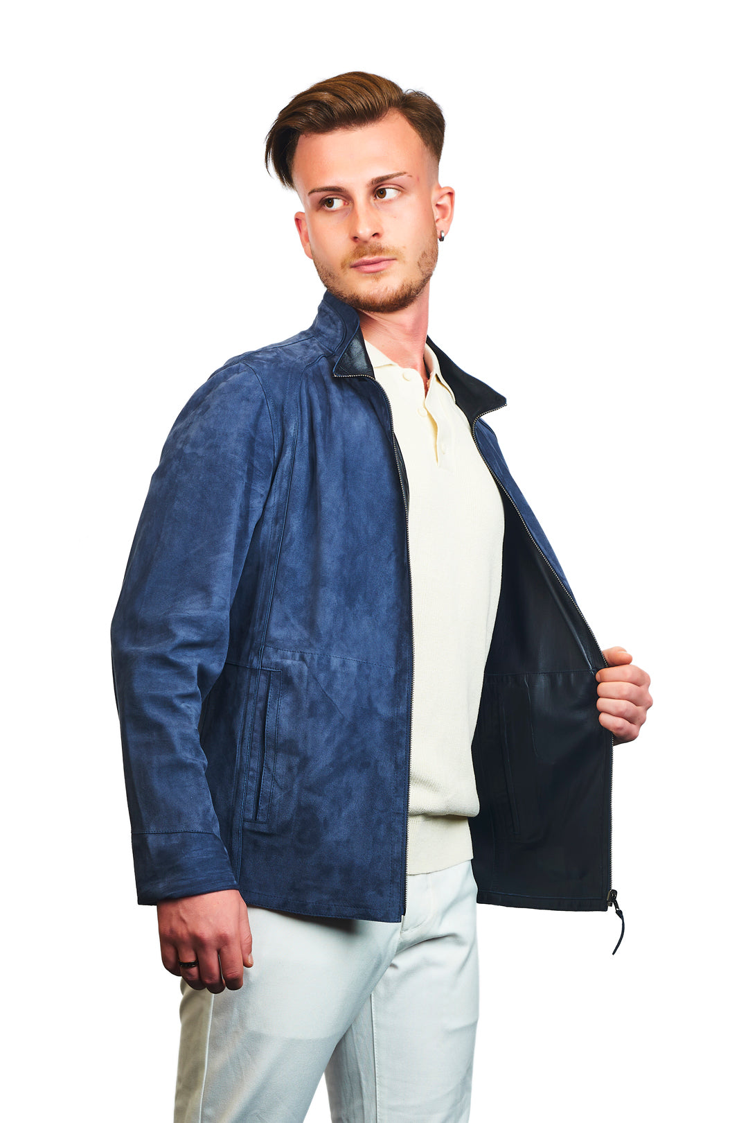 Troya Reversible Suede Leather Jacket