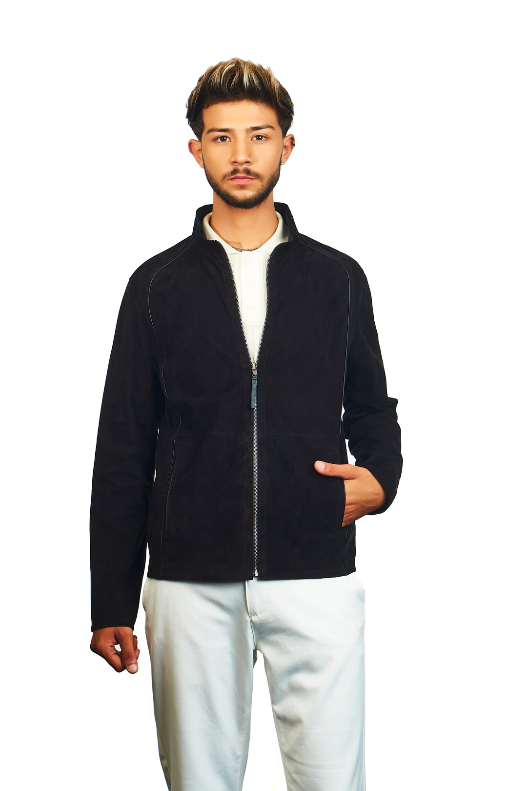 Troya Reversible Suede Leather Jacket