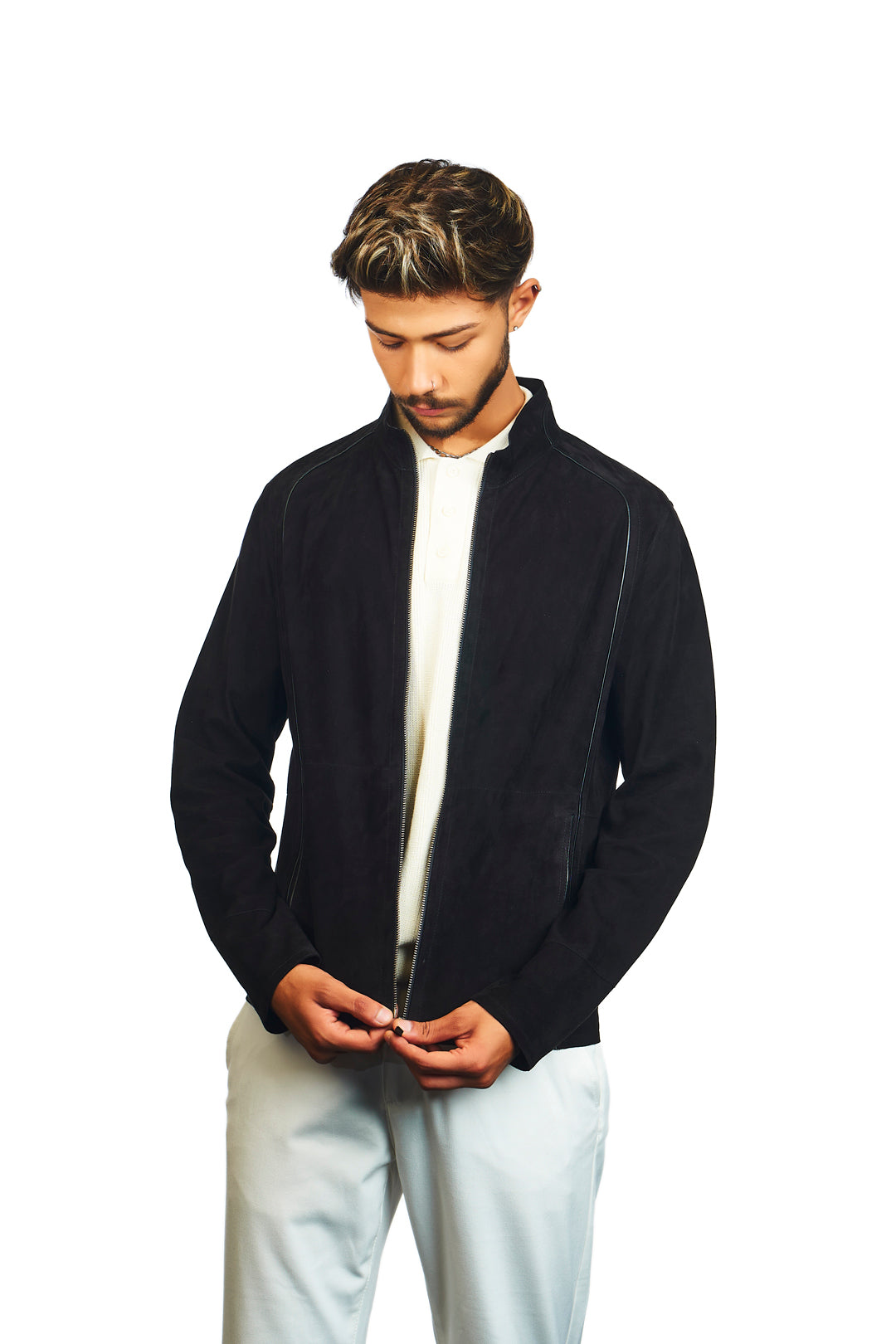 Troya Reversible Suede Leather Jacket