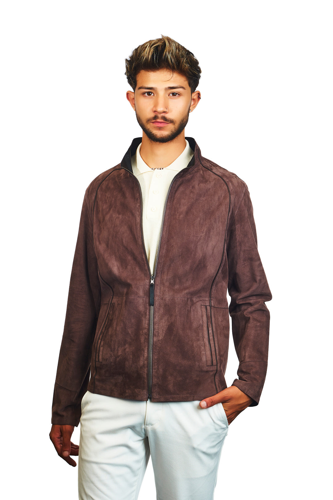 Troya Reversible Suede Leather Jacket