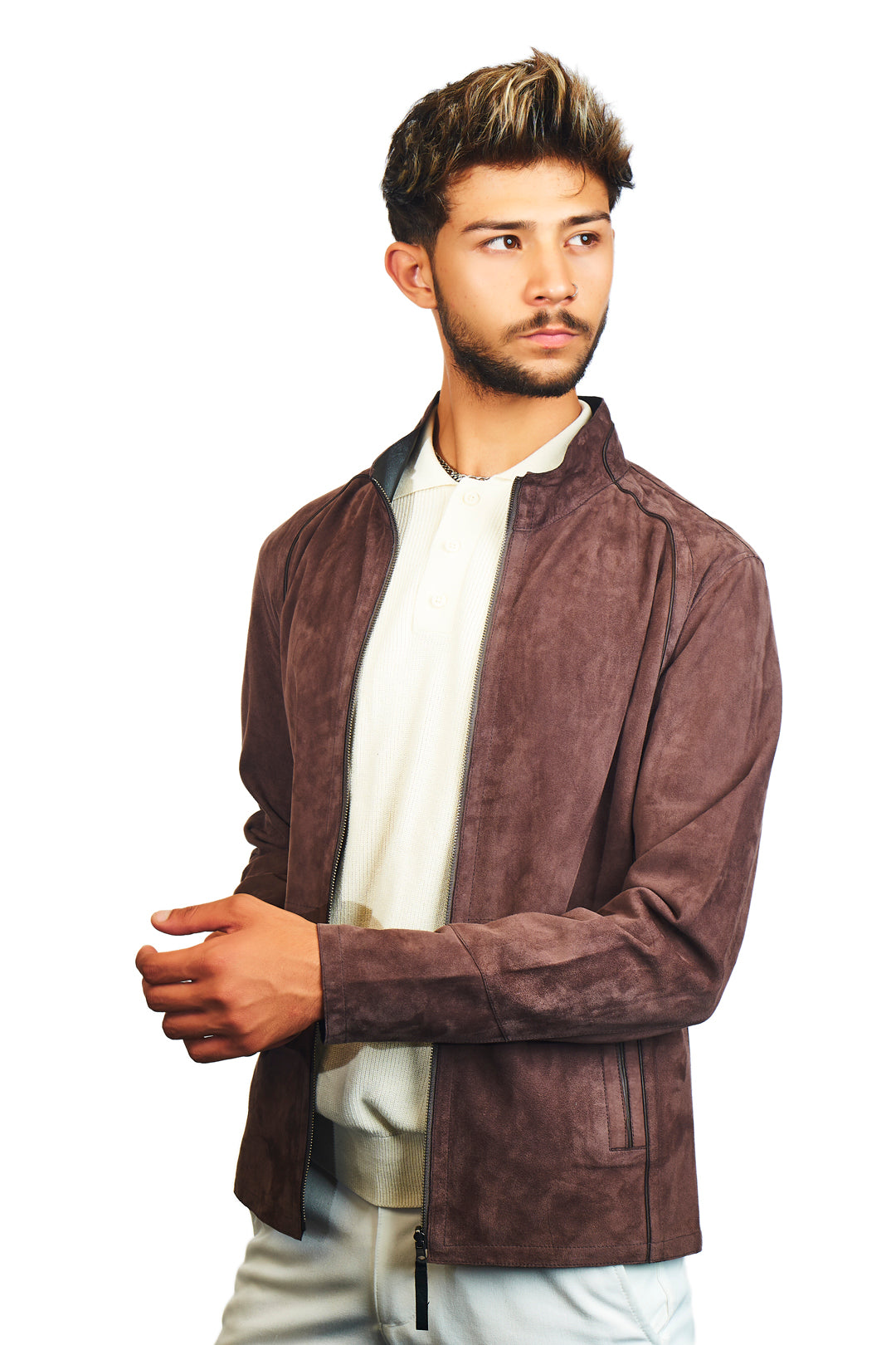Troya Reversible Suede Leather Jacket