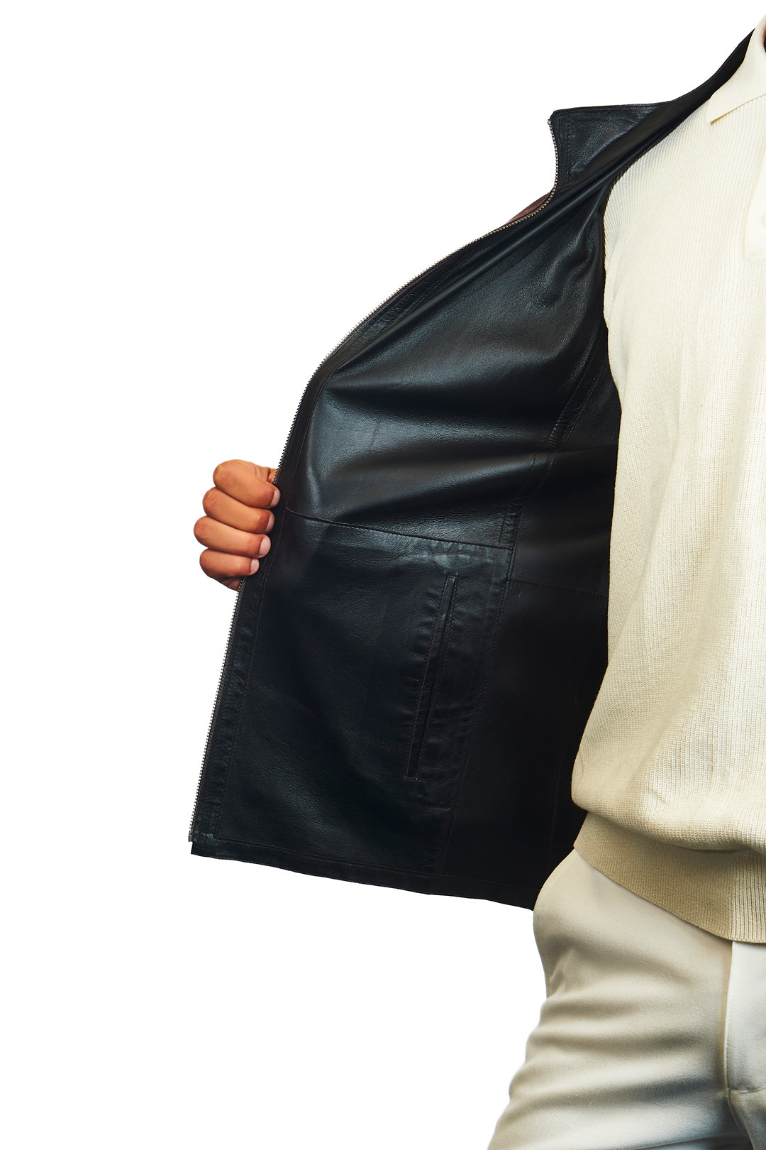Troya Reversible Suede Leather Jacket