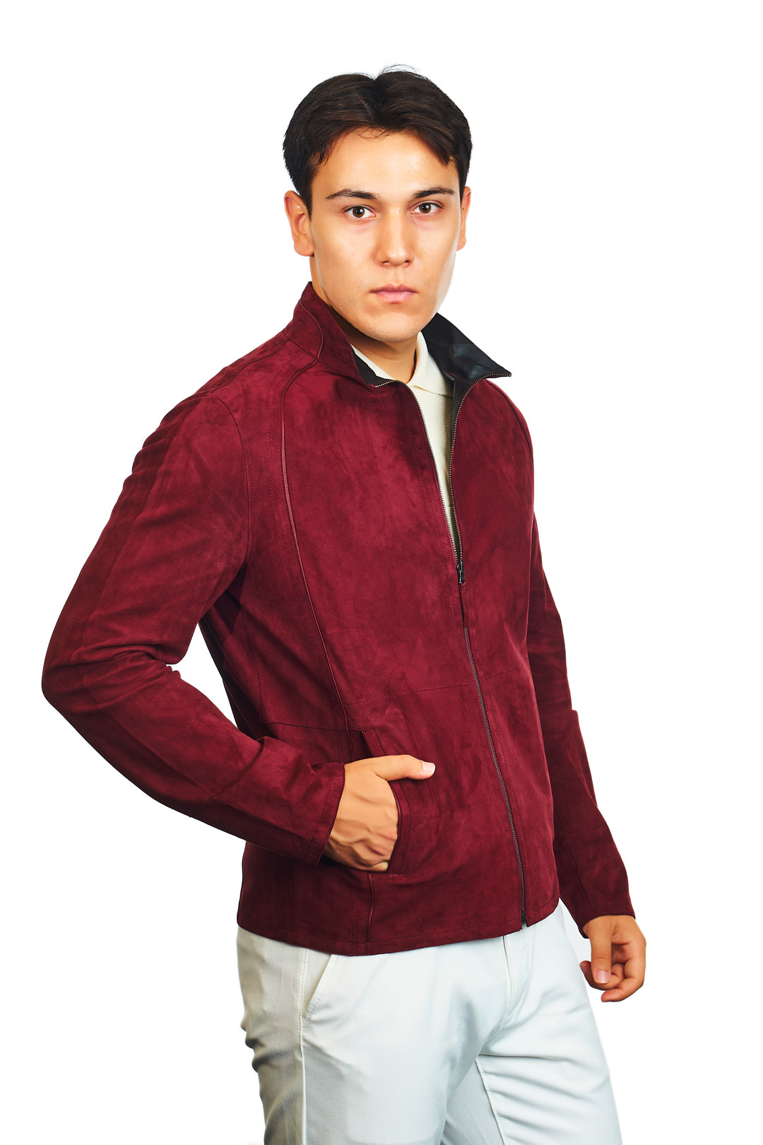 Troya Reversible Suede Leather Jacket