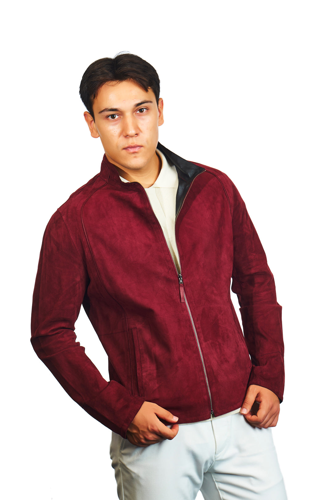 Troya Reversible Suede Leather Jacket