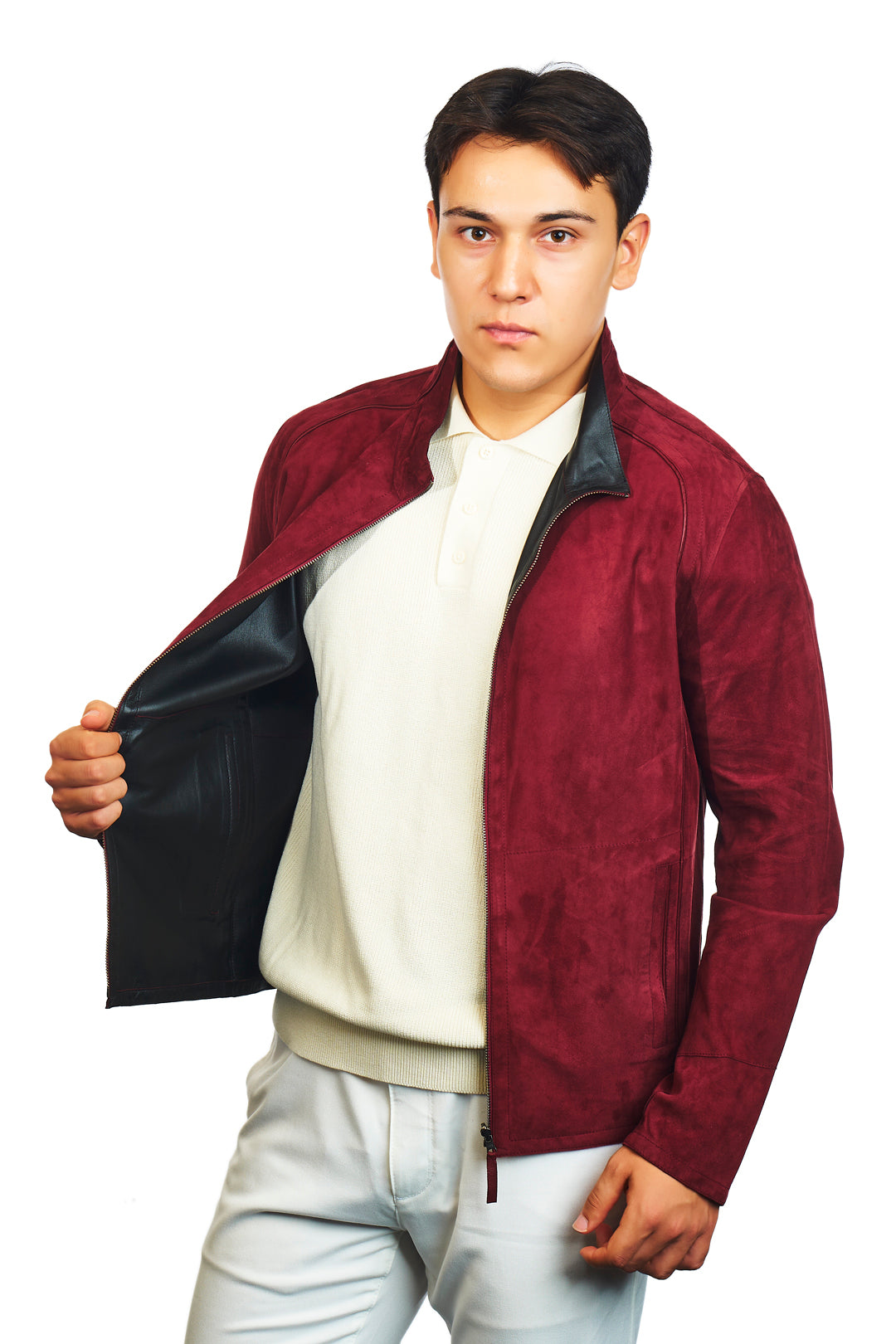 Troya Reversible Suede Leather Jacket