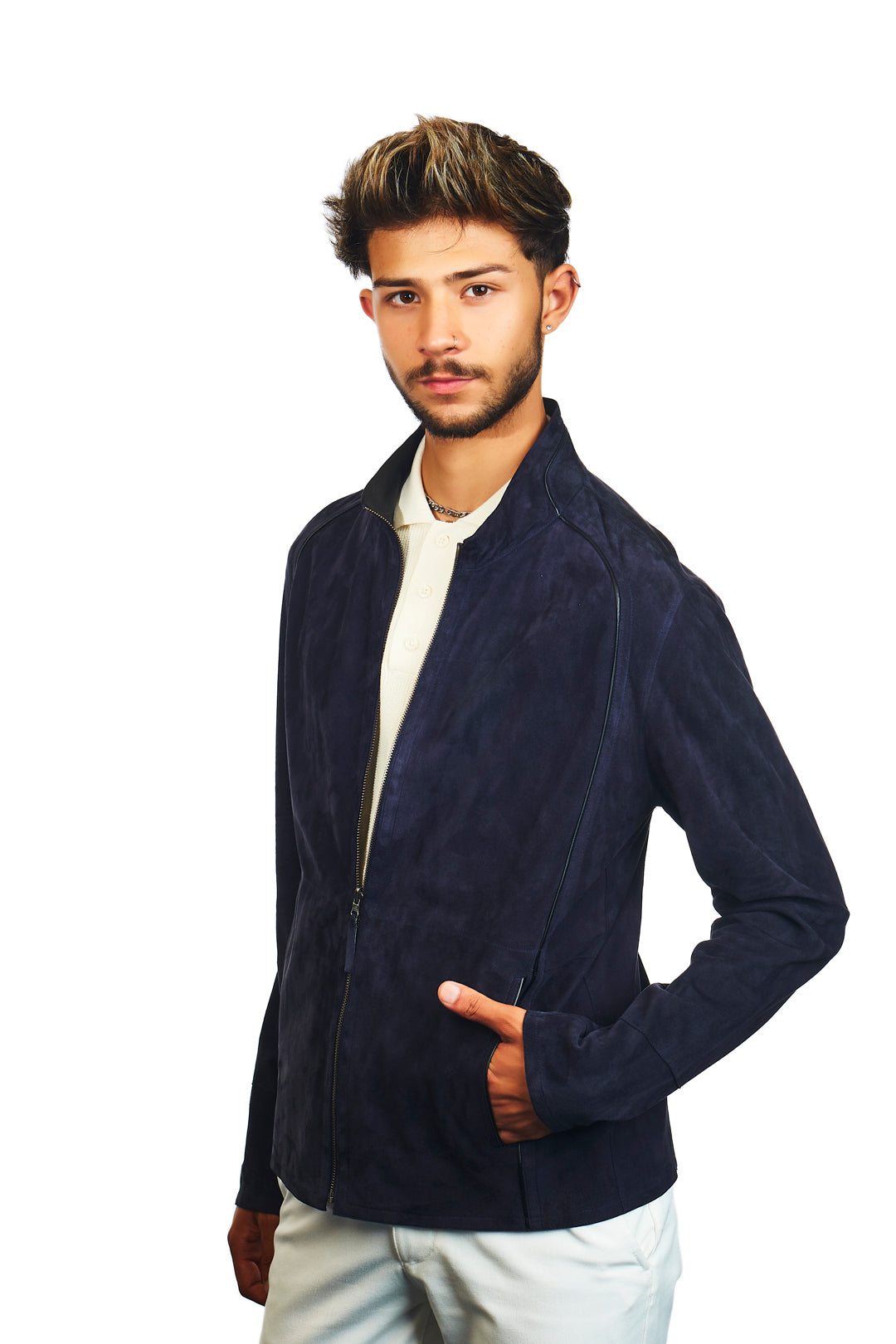 Troya Reversible Suede Leather Jacket
