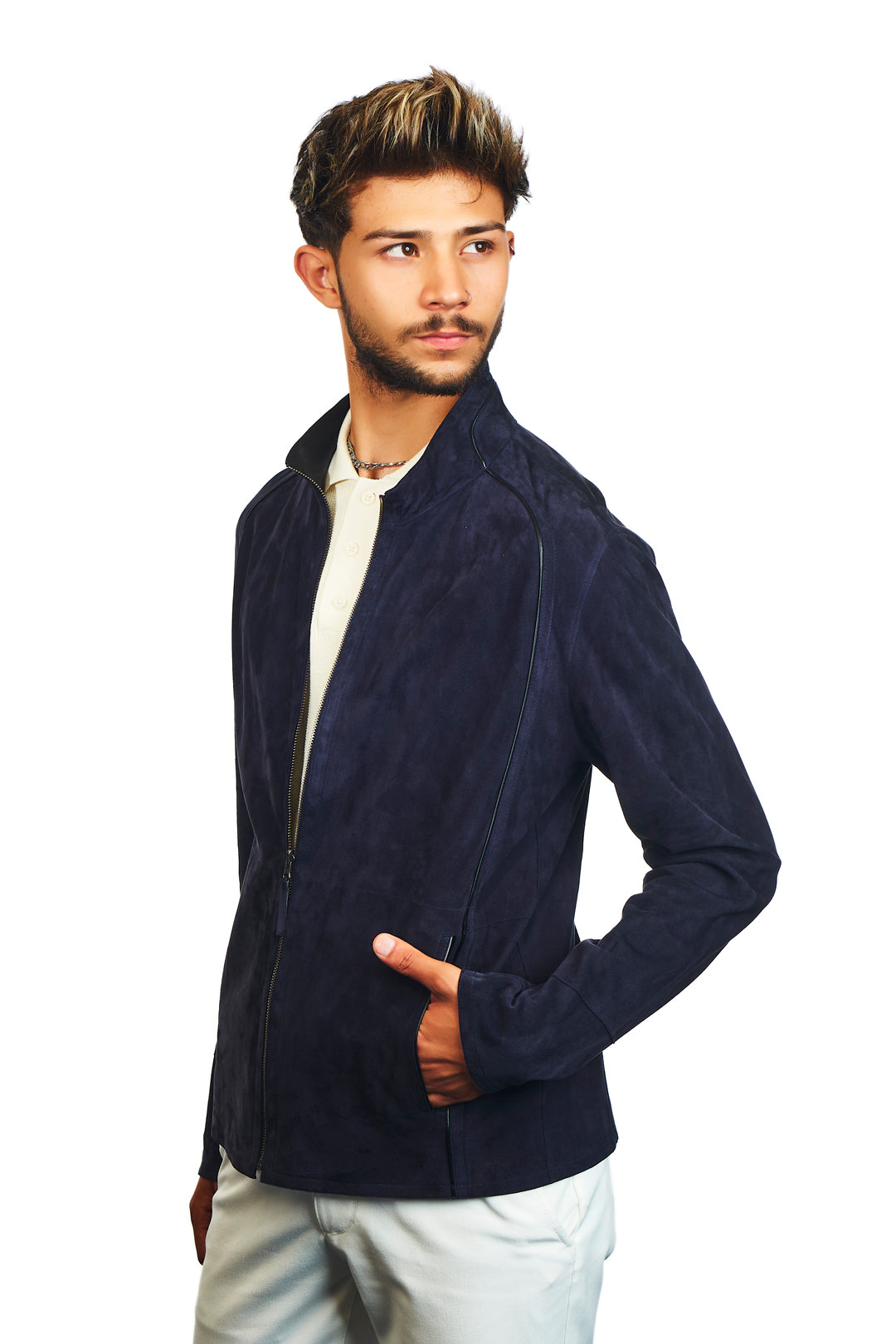 Troya Reversible Suede Leather Jacket