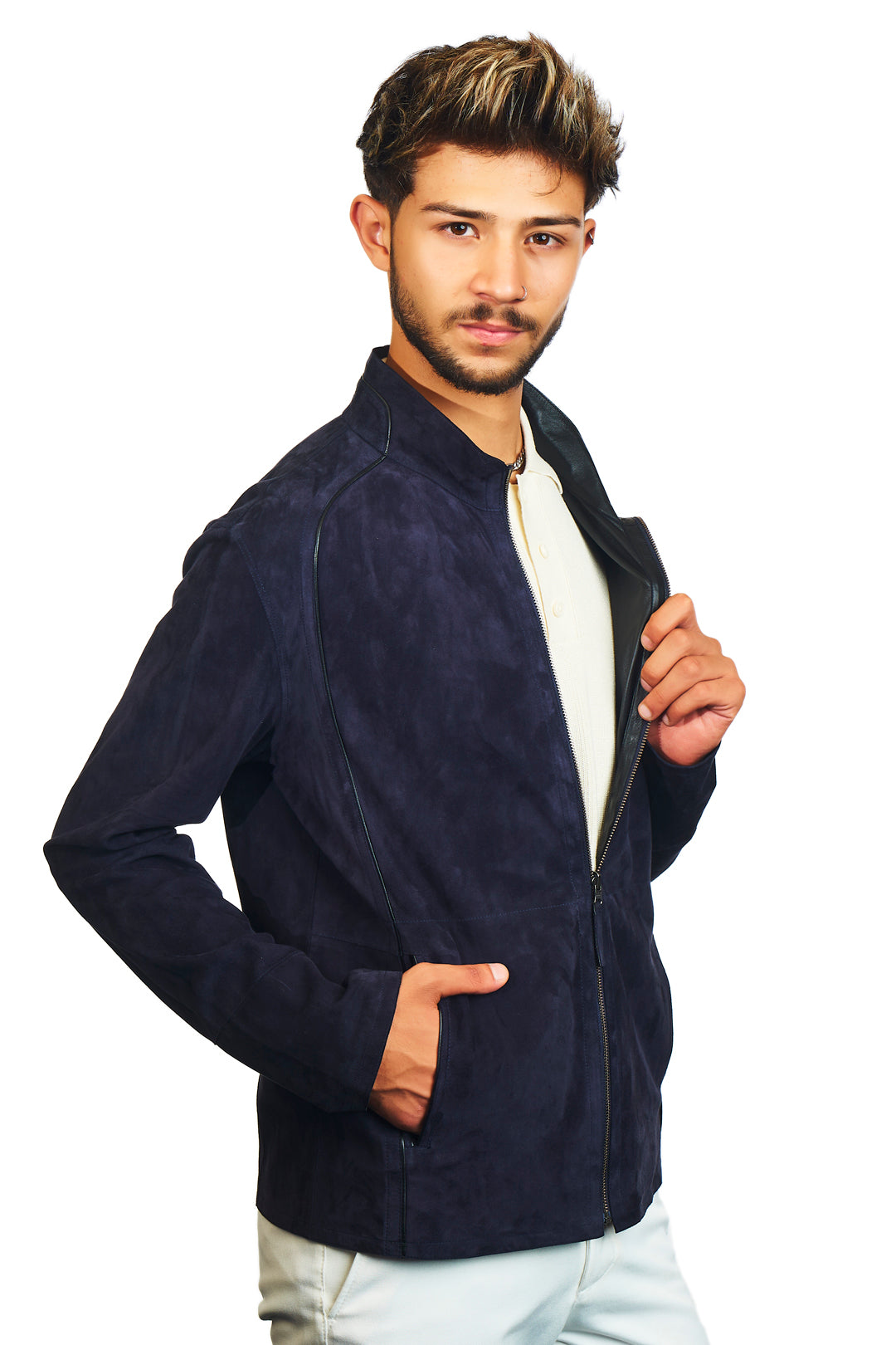 Troya Reversible Suede Leather Jacket