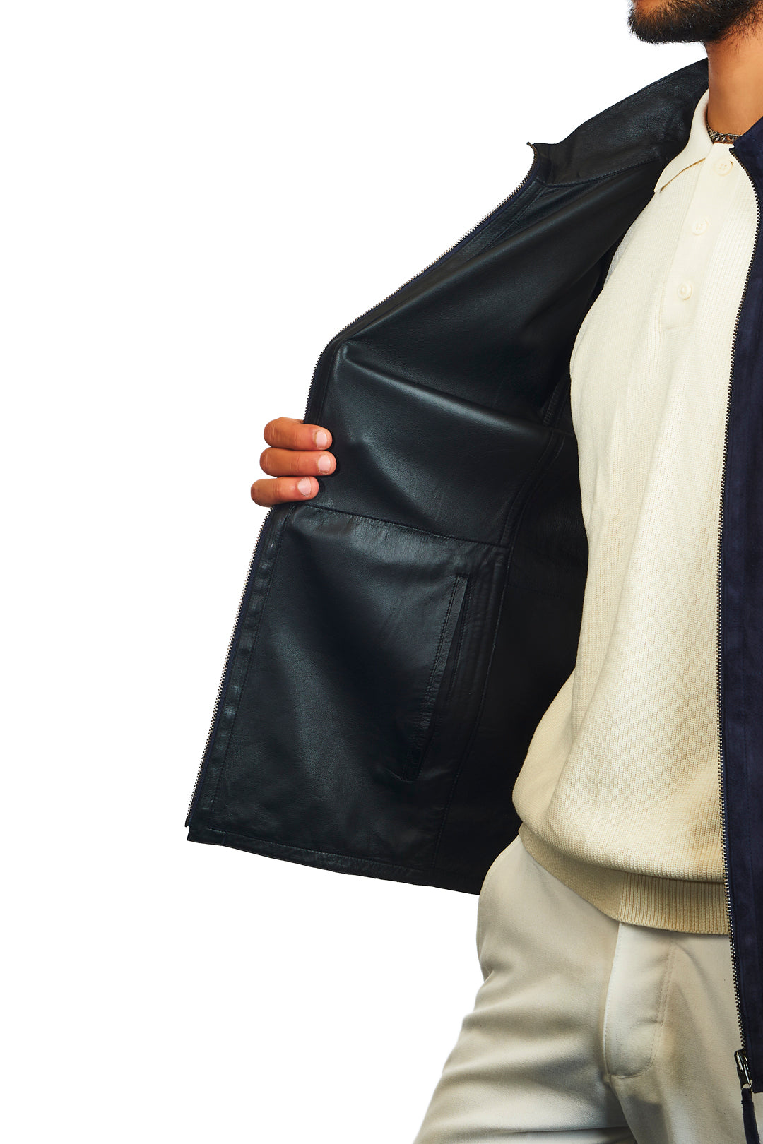 Troya Reversible Suede Leather Jacket
