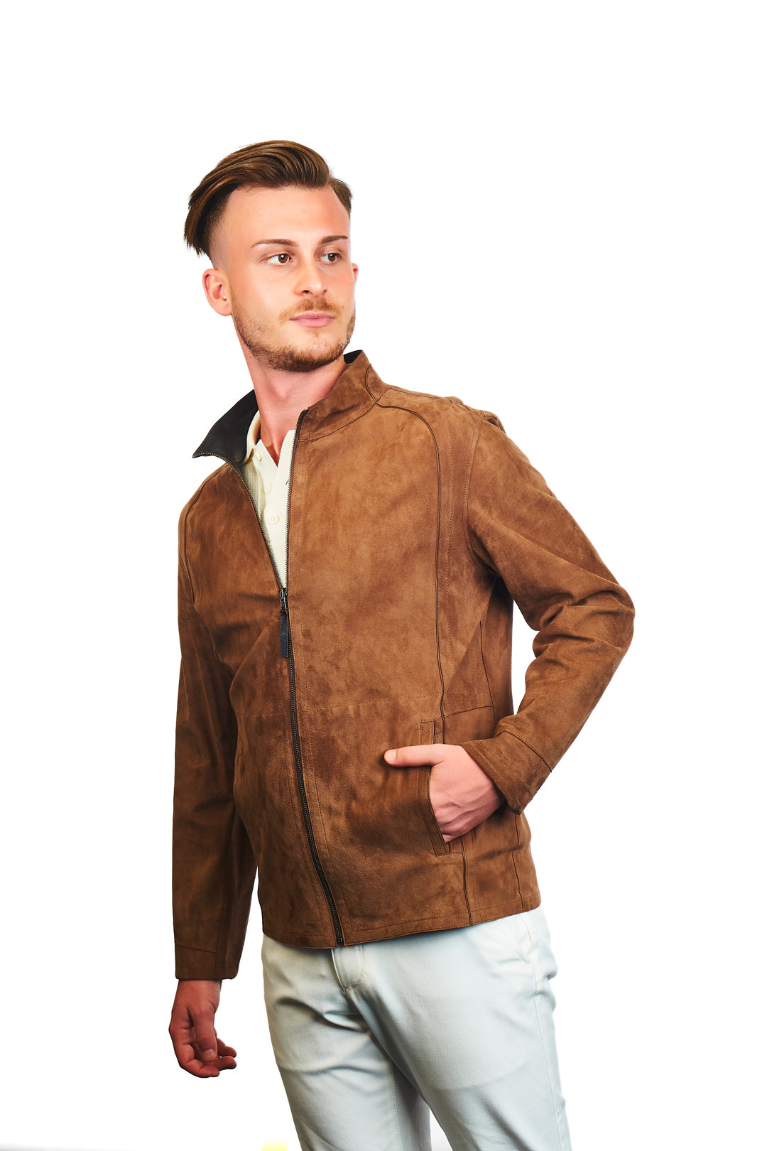 Troya Reversible Suede Leather Jacket