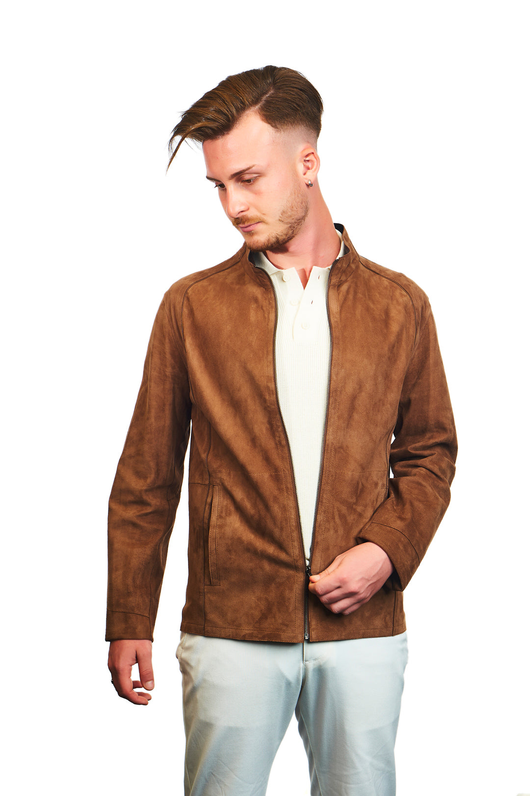 Troya Reversible Suede Leather Jacket
