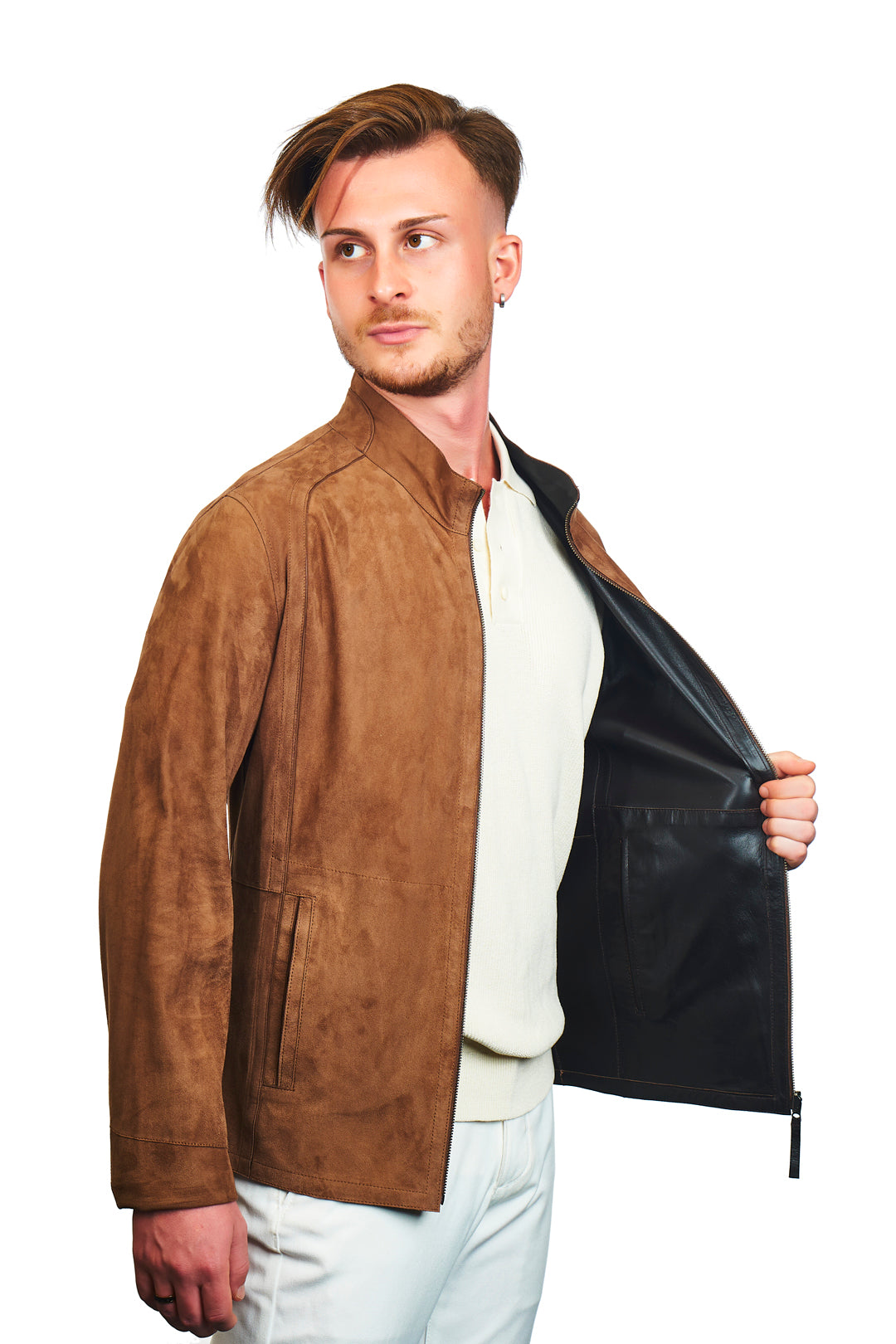 Troya Reversible Suede Leather Jacket