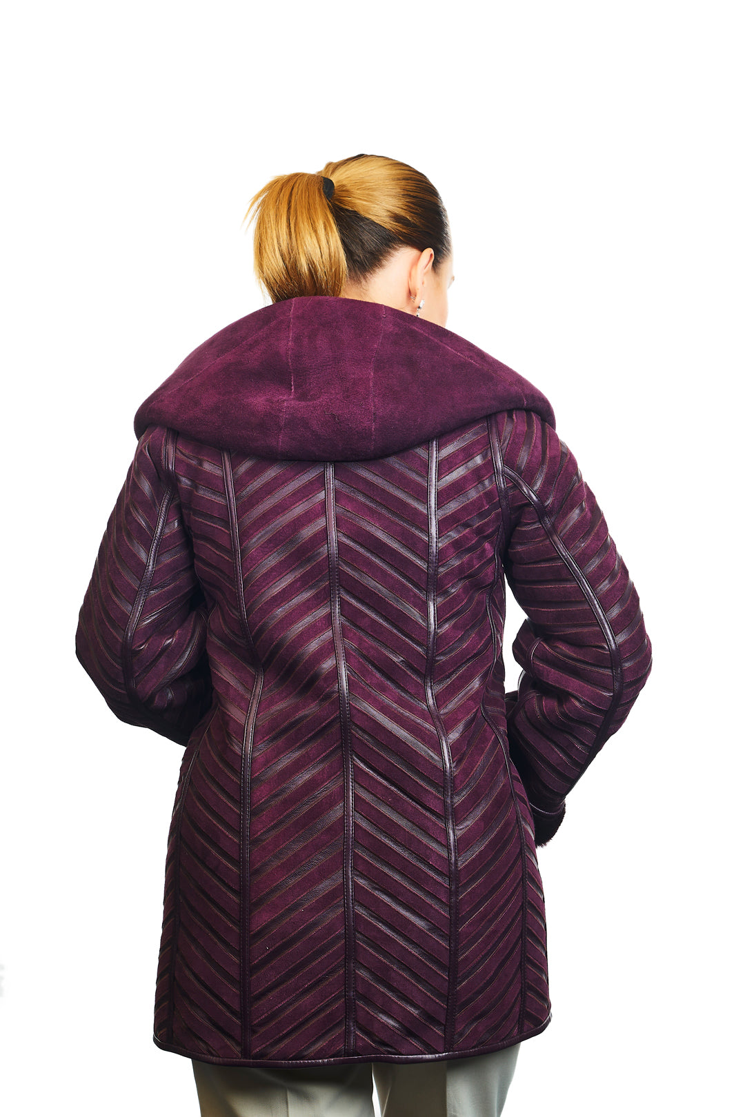 Freya Reversible Merino Napa Blend Leather Coat