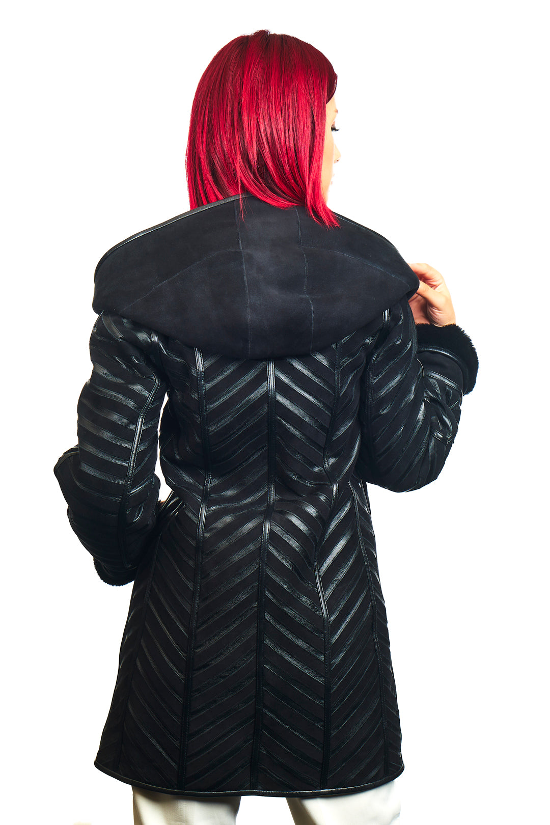 Freya Reversible Merino Napa Blend Leather Coat