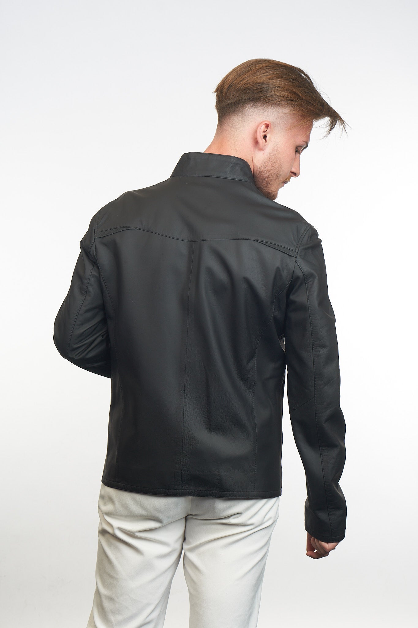 Metropolis Reversible Leather Jacket