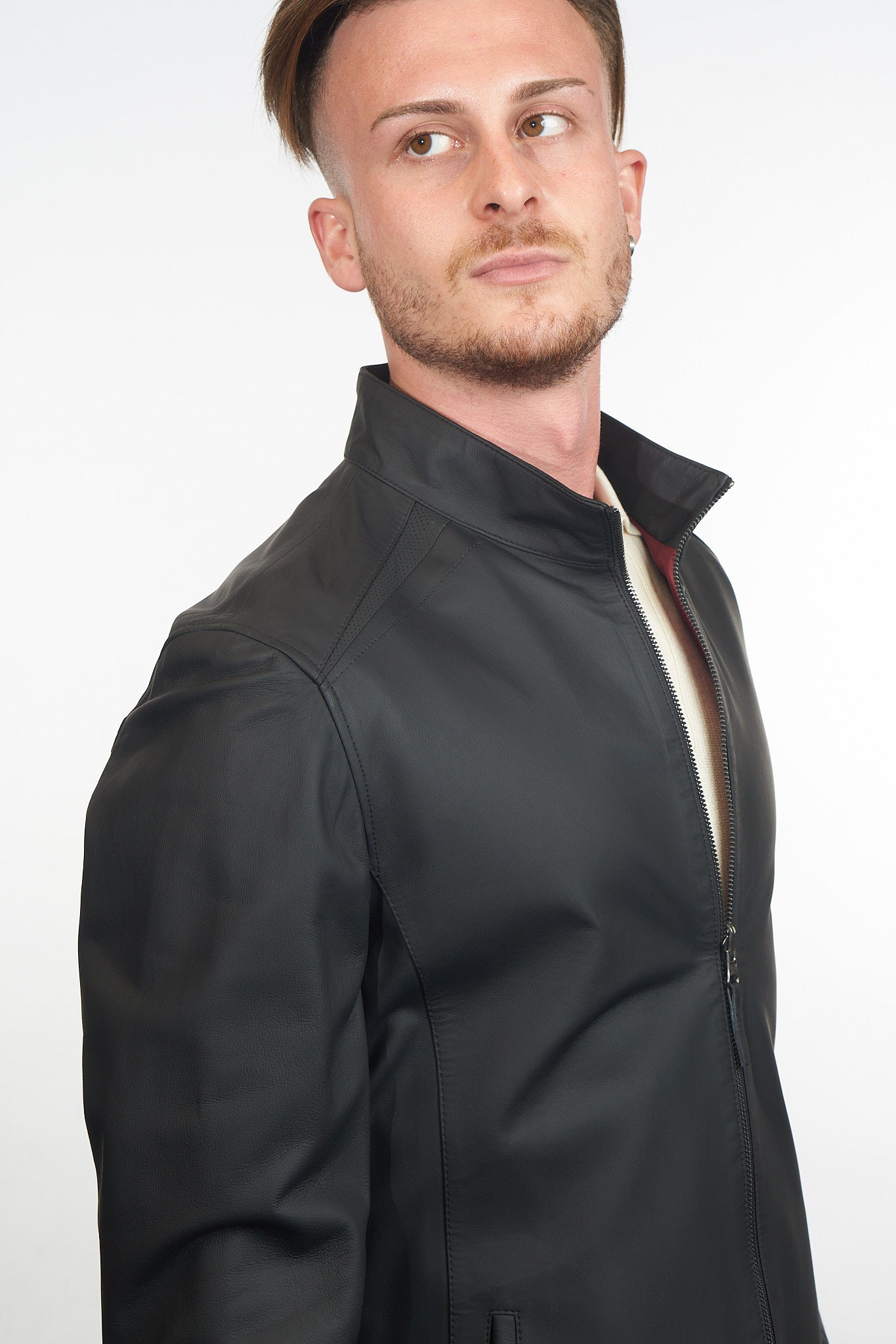 Metropolis Reversible Leather Jacket