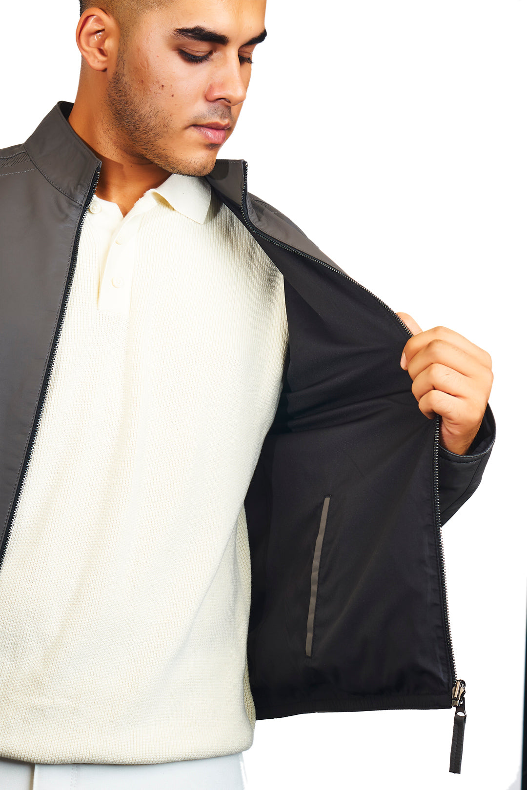 Metropolis Reversible Leather Jacket