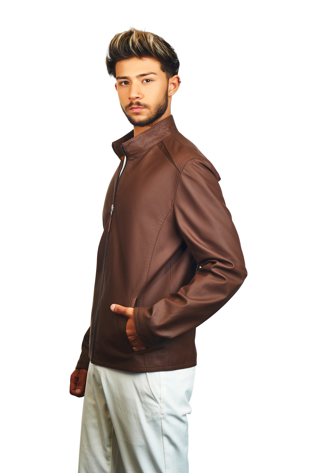 Metropolis Reversible Leather Jacket