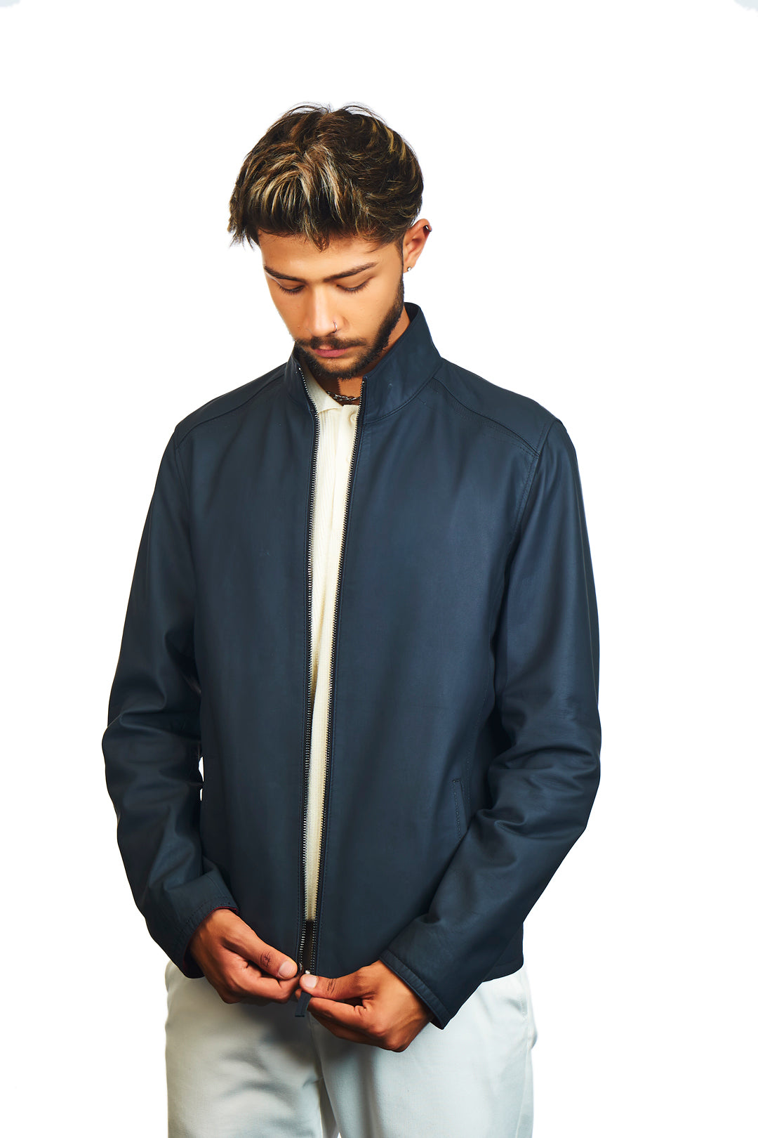 Metropolis Reversible Leather Jacket