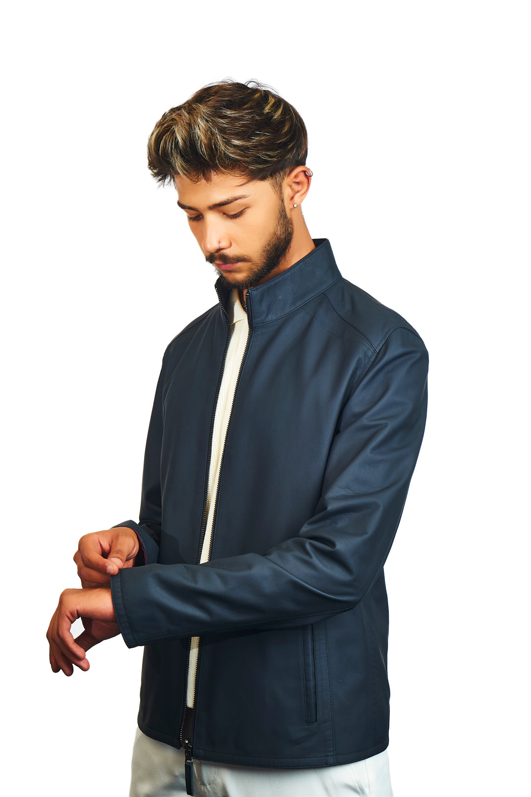 Metropolis Reversible Leather Jacket