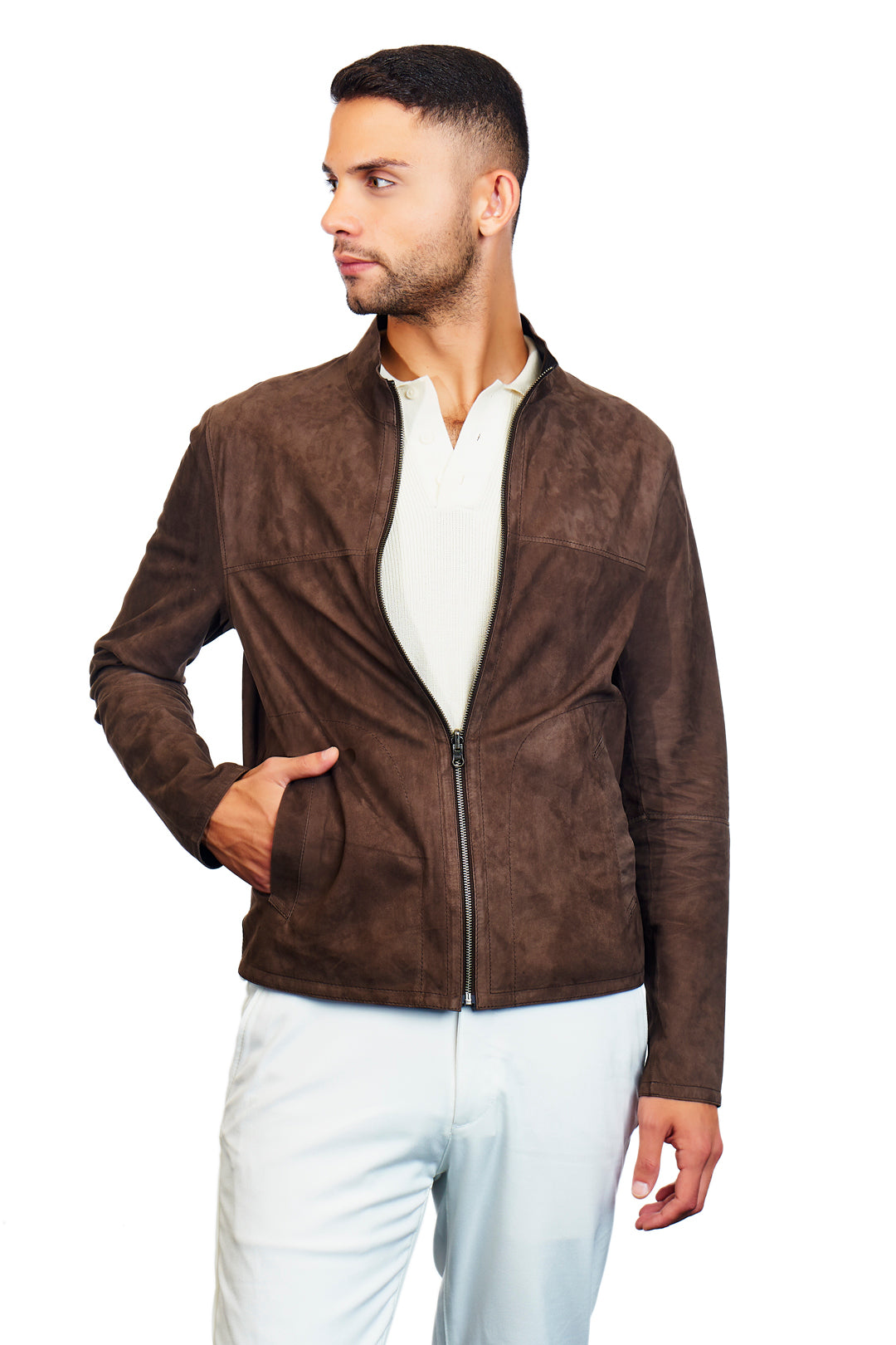 【25s Sep.】Autumn Padded Shoulder Leather Jacket