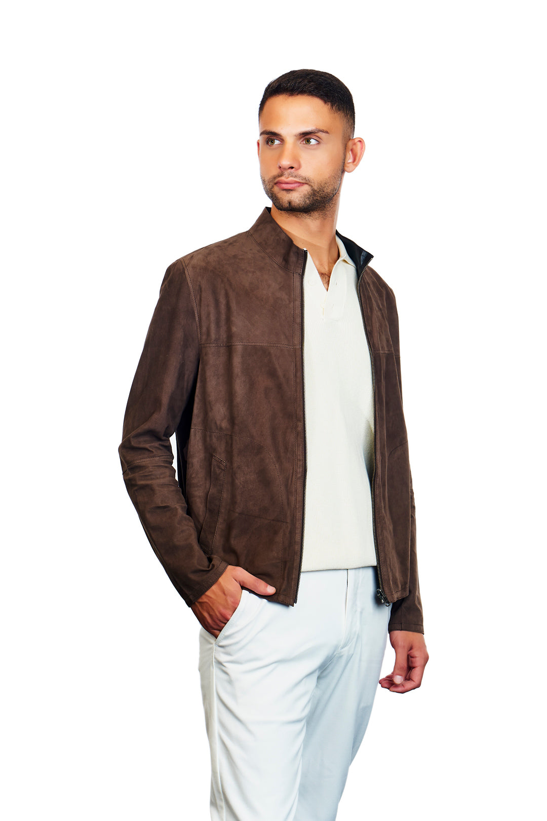 Smyrna Reversible Suede Leather Jacket