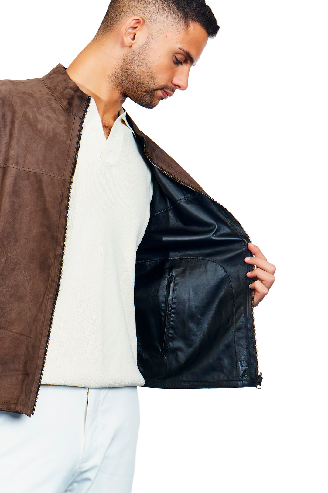 Smyrna Reversible Suede Leather Jacket
