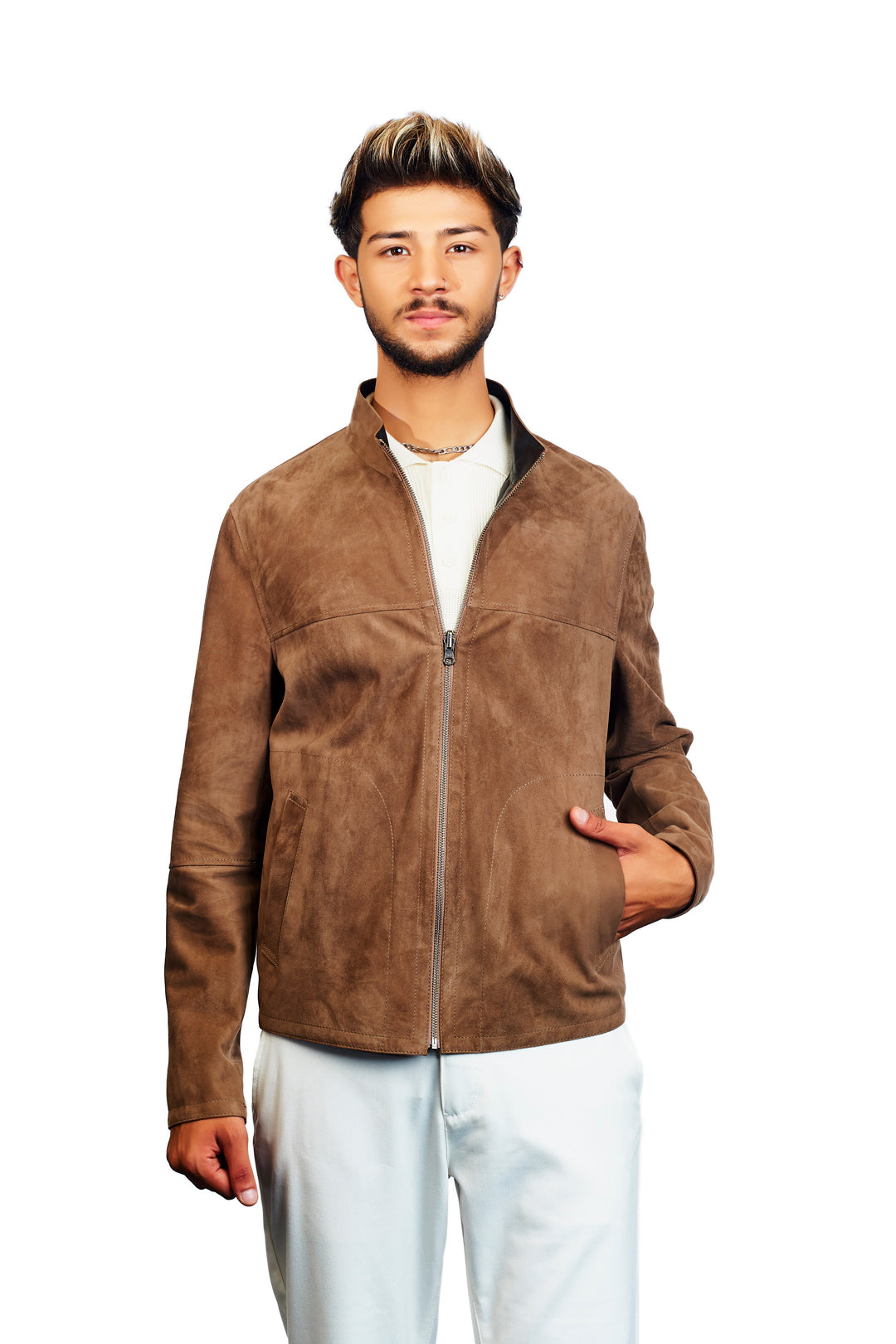 Smyrna Reversible Suede Leather Jacket