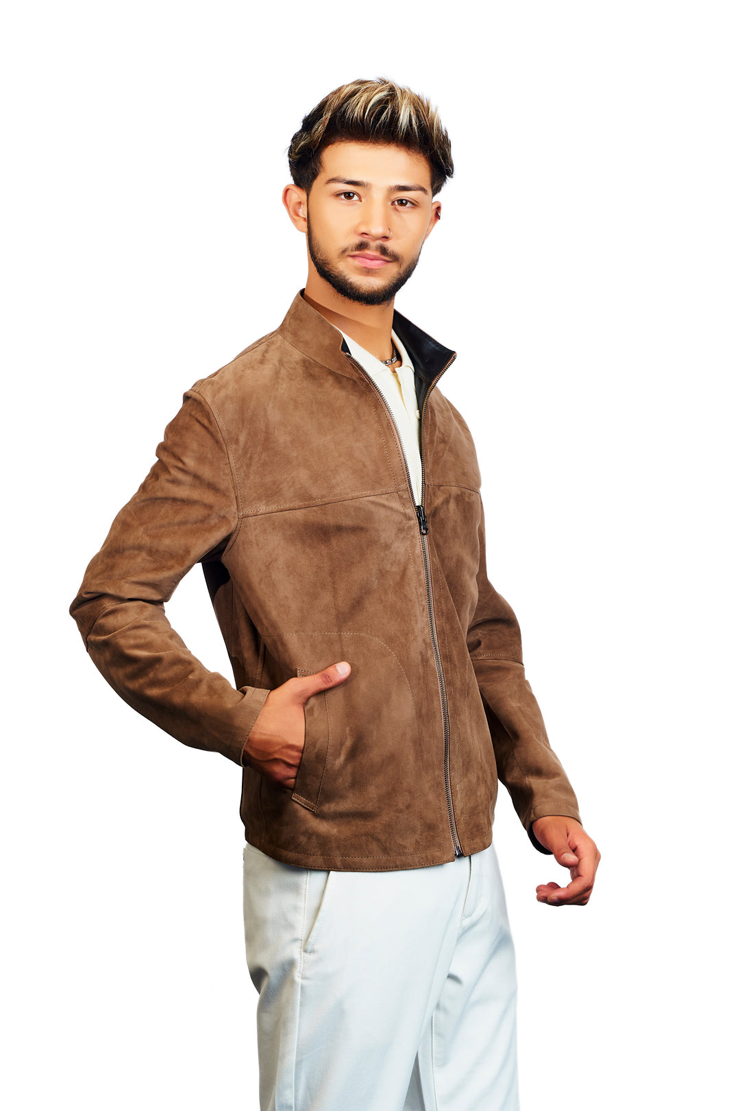 Smyrna Reversible Suede Leather Jacket