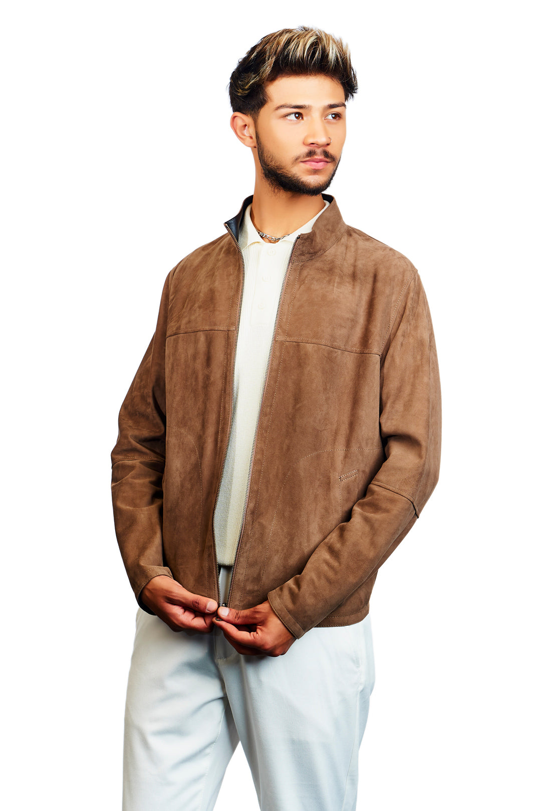 Smyrna Reversible Suede Leather Jacket