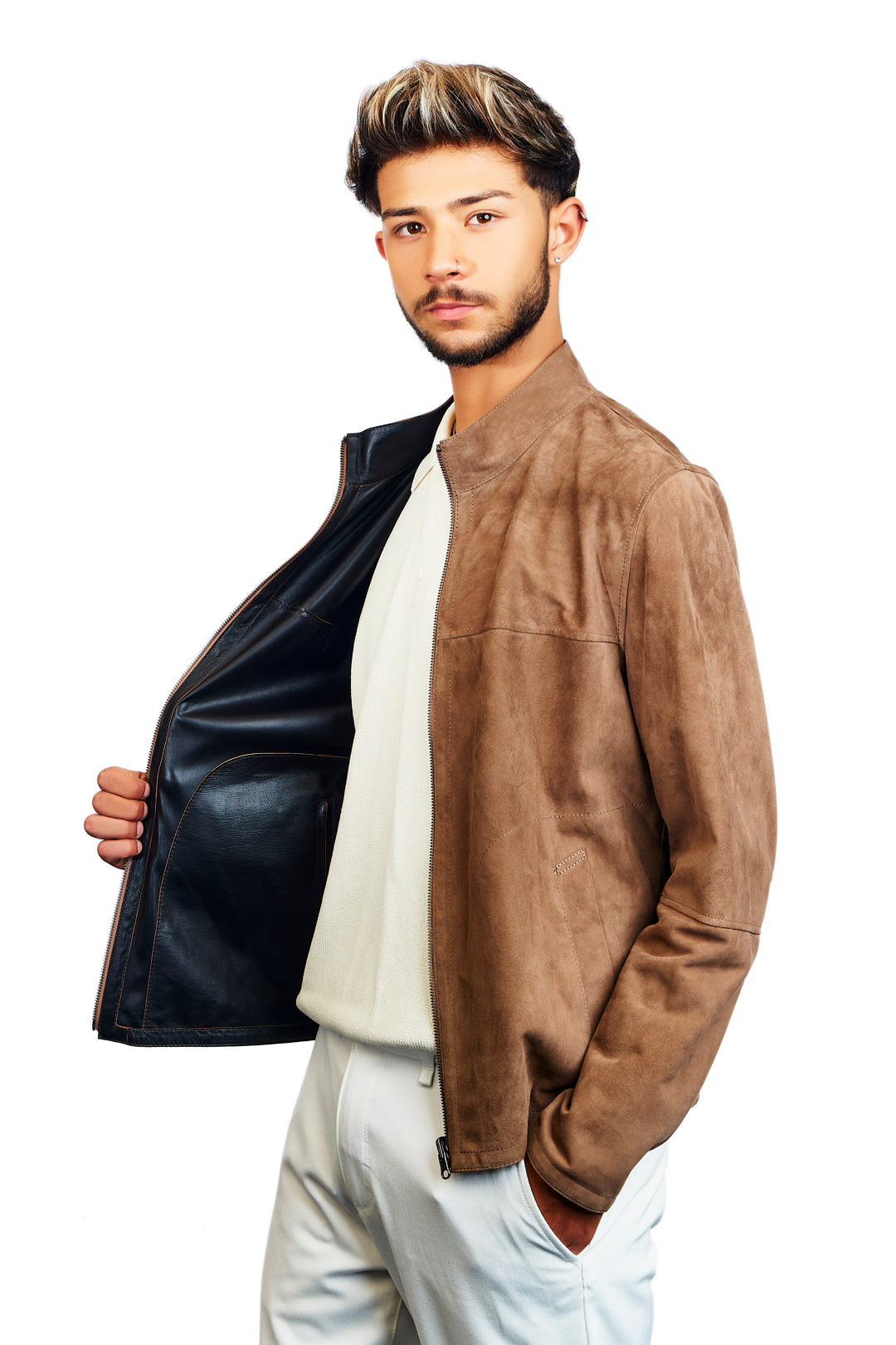 Smyrna Reversible Suede Leather Jacket