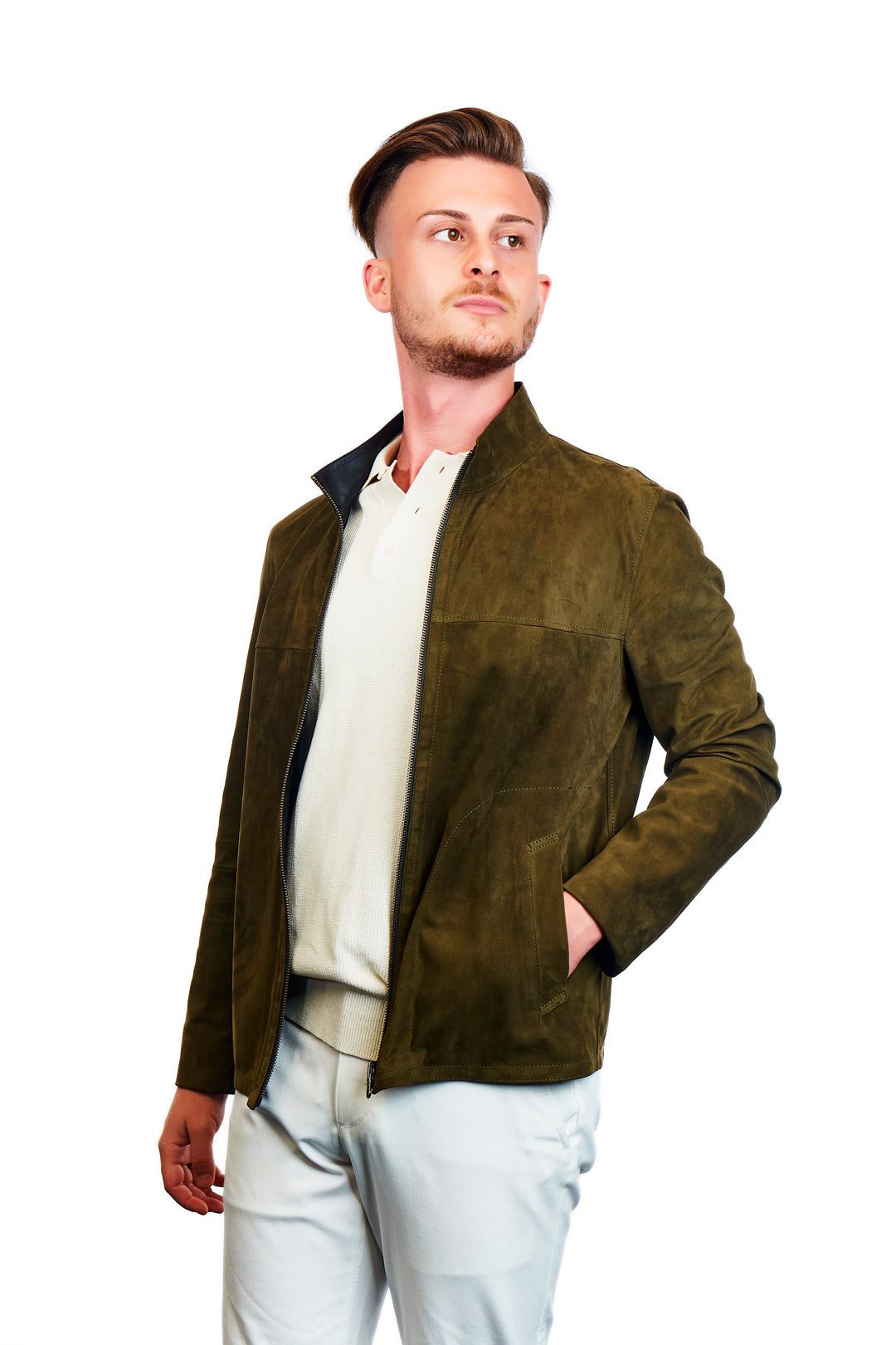 Smyrna Reversible Suede Leather Jacket