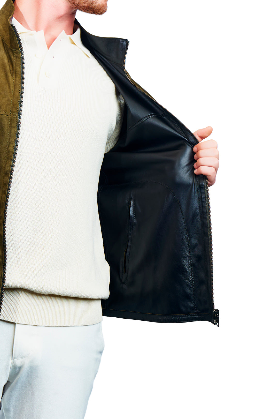 Smyrna Reversible Suede Leather Jacket