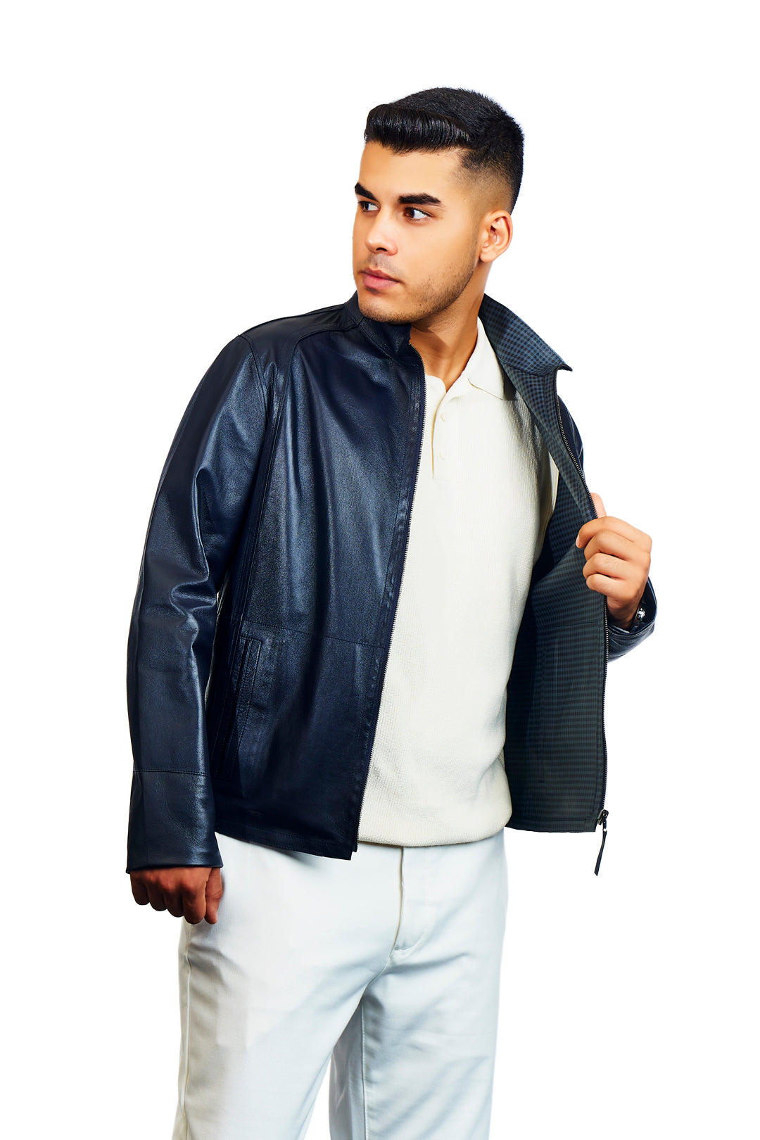 Midas Reversible Leather Jacket