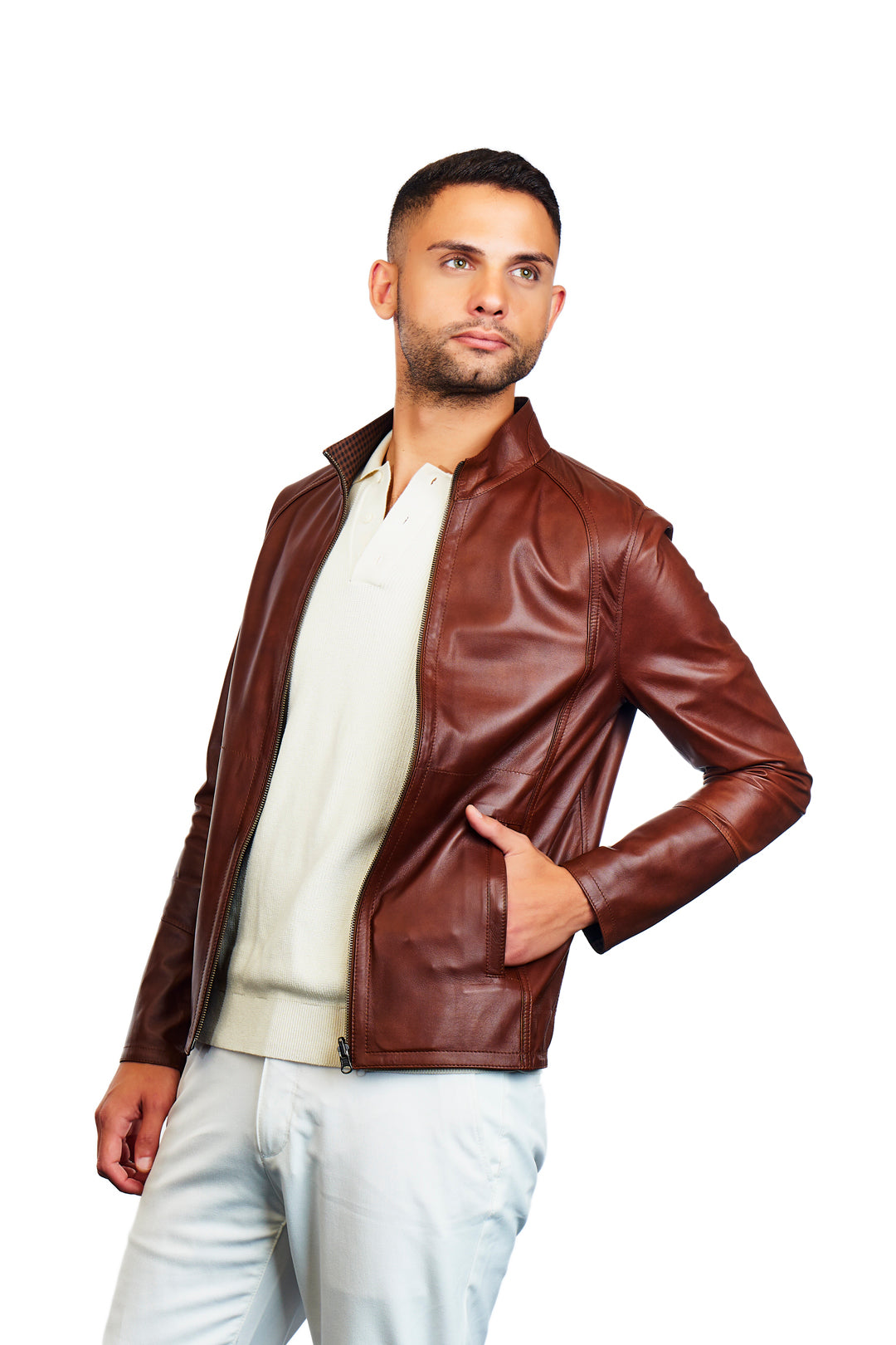 Midas Reversible Leather Jacket