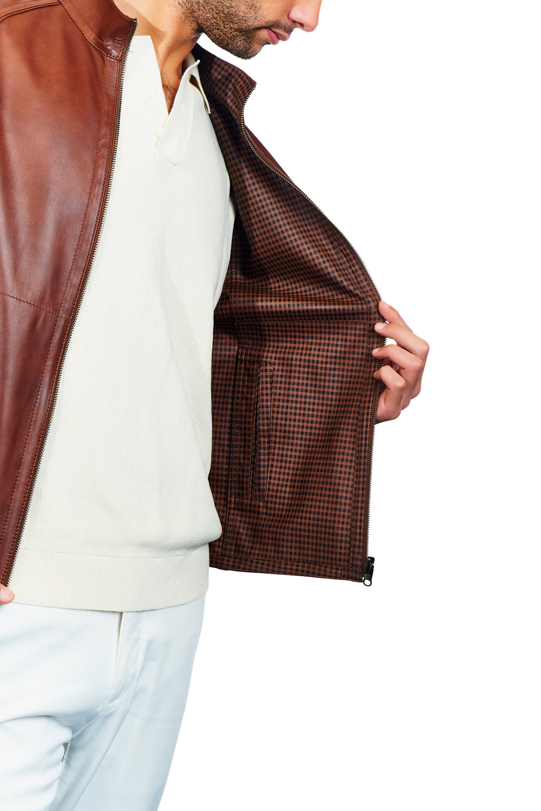 Midas Reversible Leather Jacket