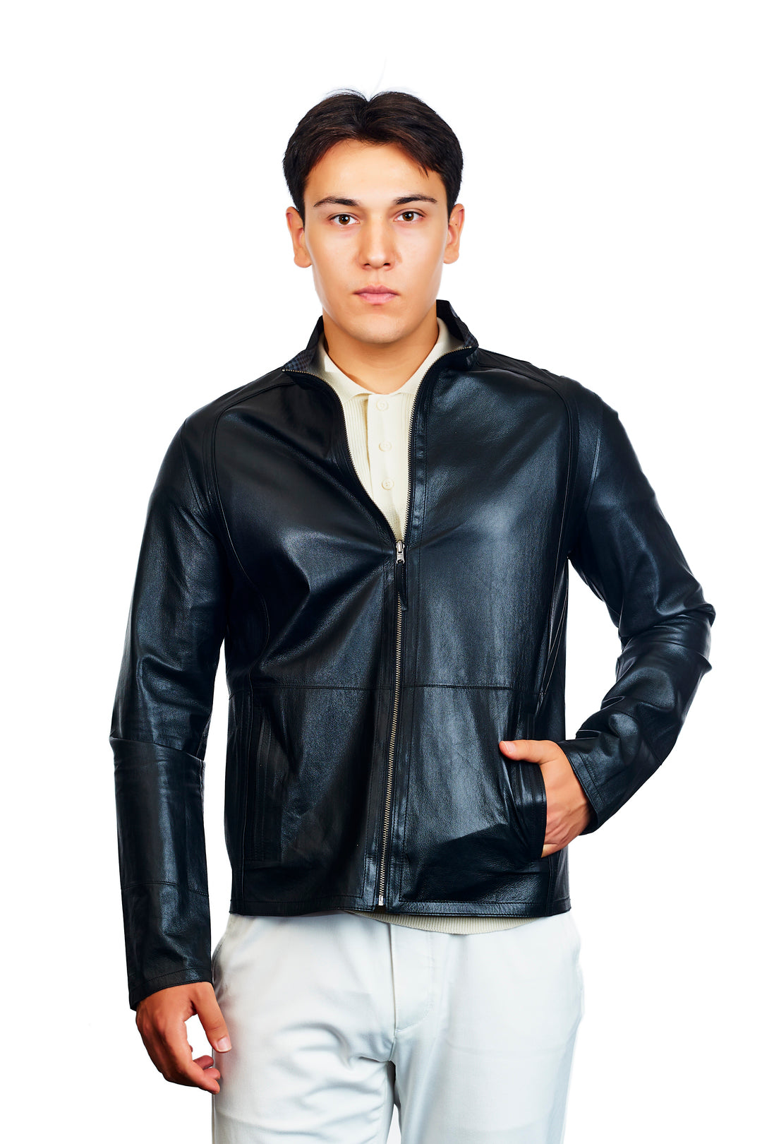 Midas Reversible Leather Jacket