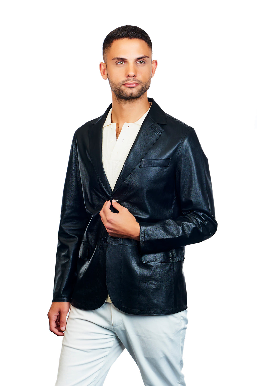 Auster Reversible Blazer Leather Jacket