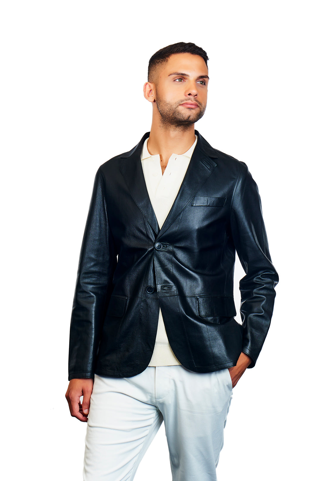 Auster Reversible Blazer Leather Jacket