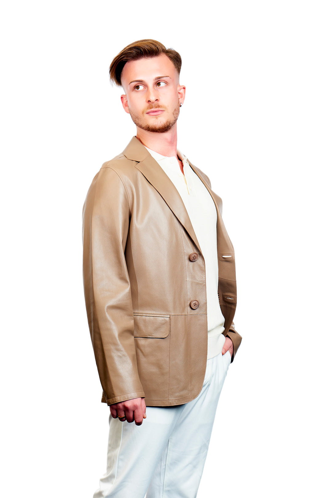 Auster Reversible Blazer Leather Jacket
