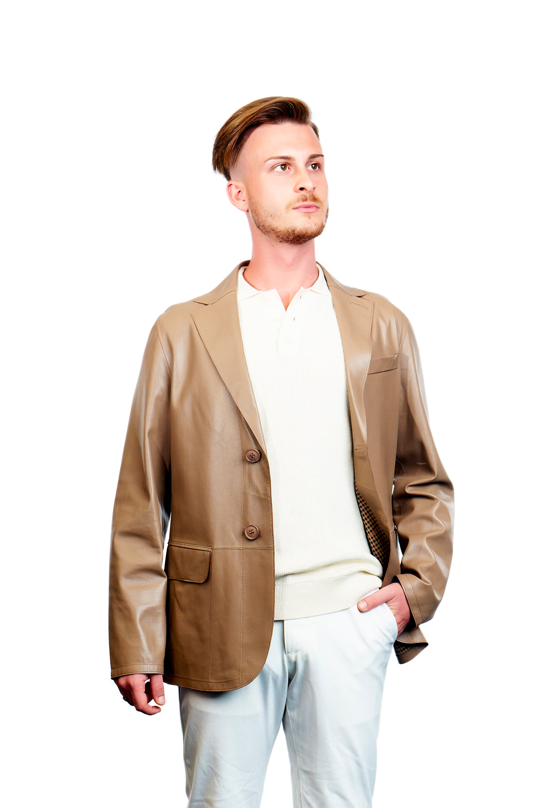 Auster Reversible Blazer Leather Jacket